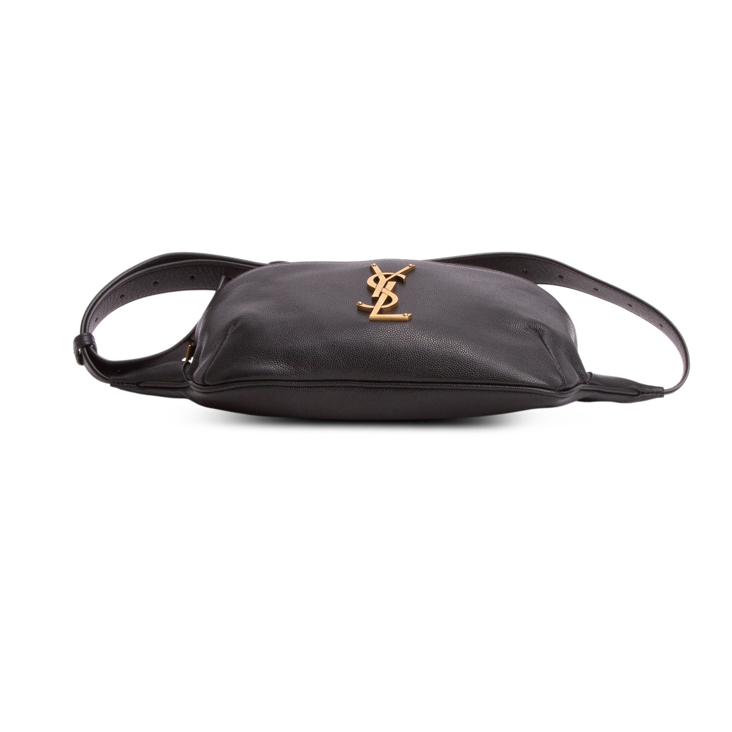 Saint Laurent 2022 Black Calfskin Cassandre Classic Belt Bag