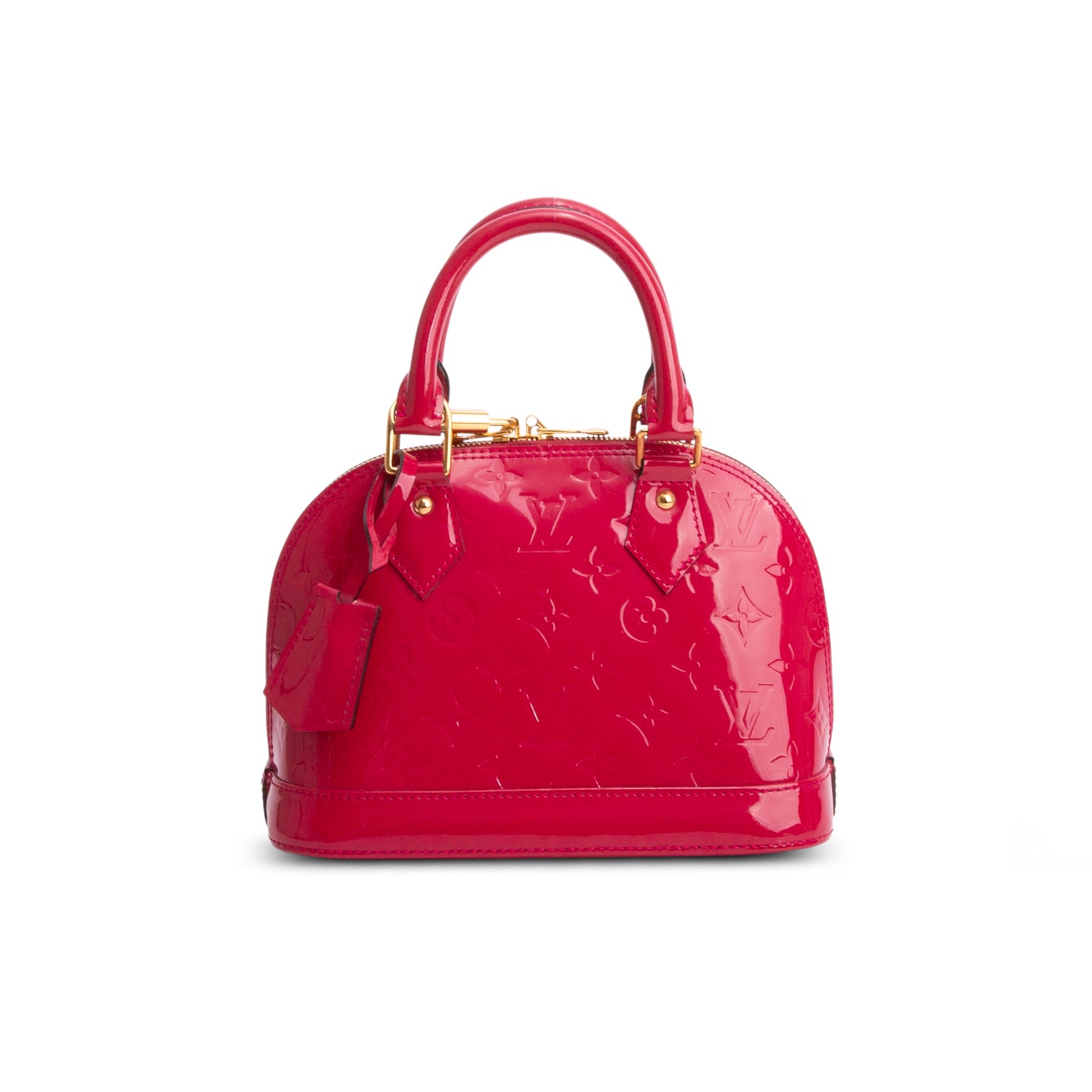 Louis Vuitton Pink Vernis Alma BB w/ Strap