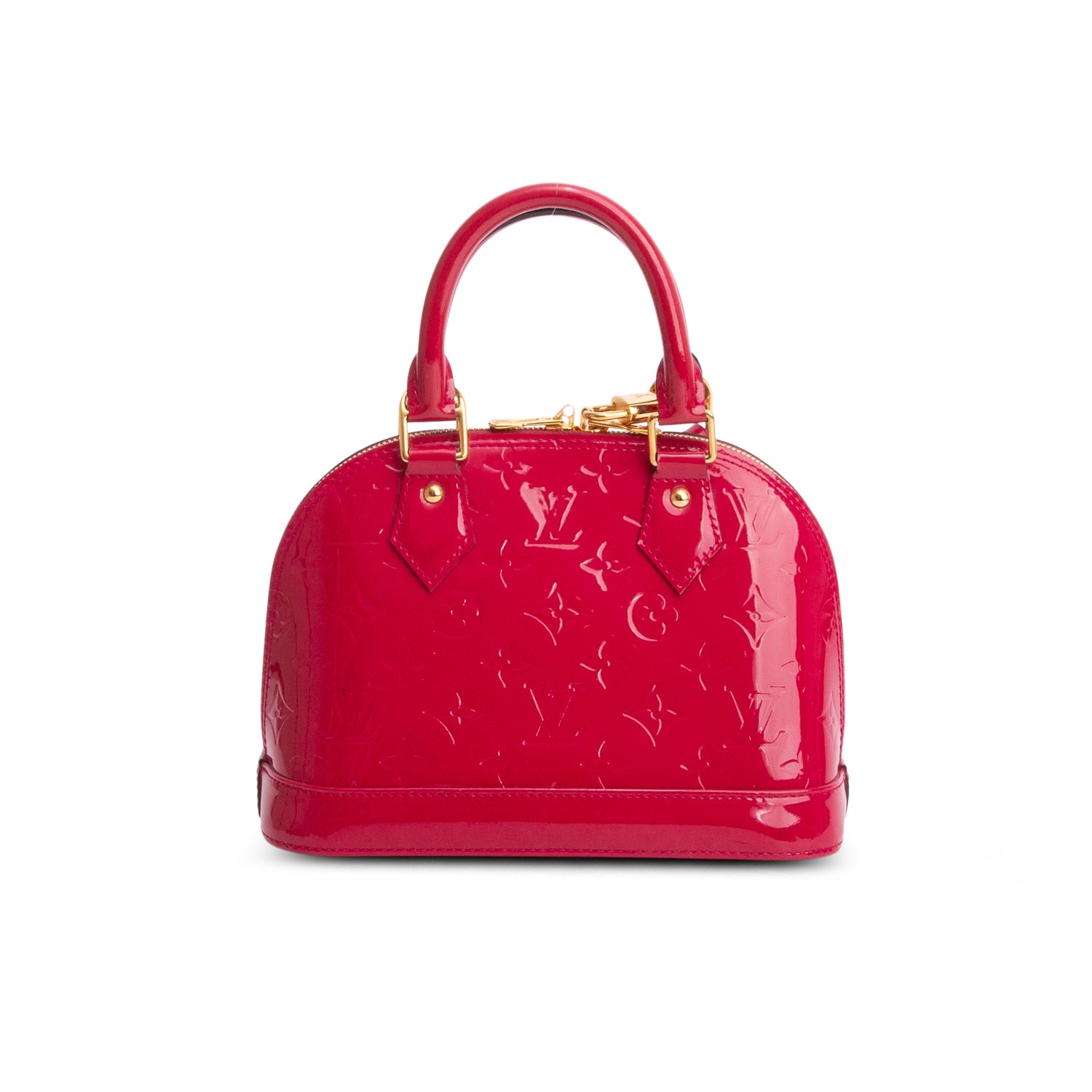 Louis Vuitton Pink Vernis Alma BB w/ Strap
