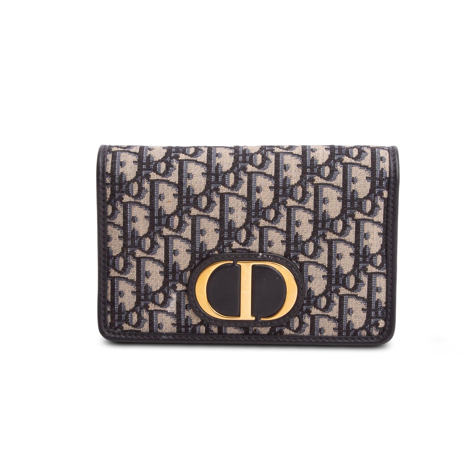 Christian Dior 2021 Blue Oblique 30 Montaigne 2-In-1 Pouch w/ Straps