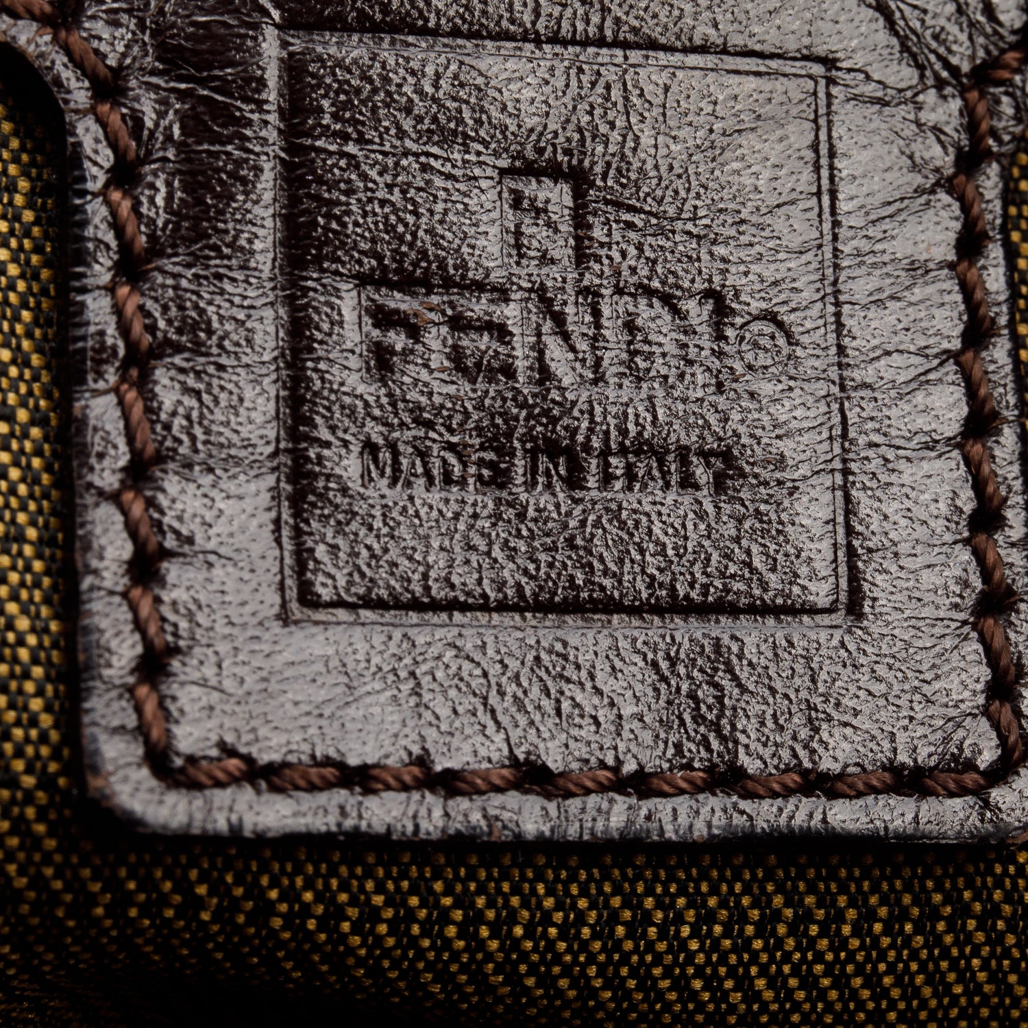 Fendi Brown FF Zucca Canvas Baguette Shoulder Bag
