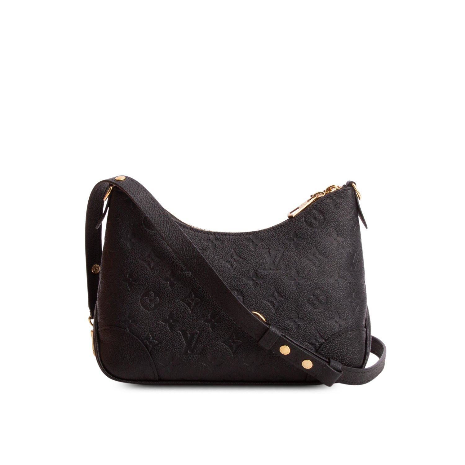 Louis Vuitton 2026 Black Monogram Empreinte Boulogne PM w/ Box, Straps & Receipt