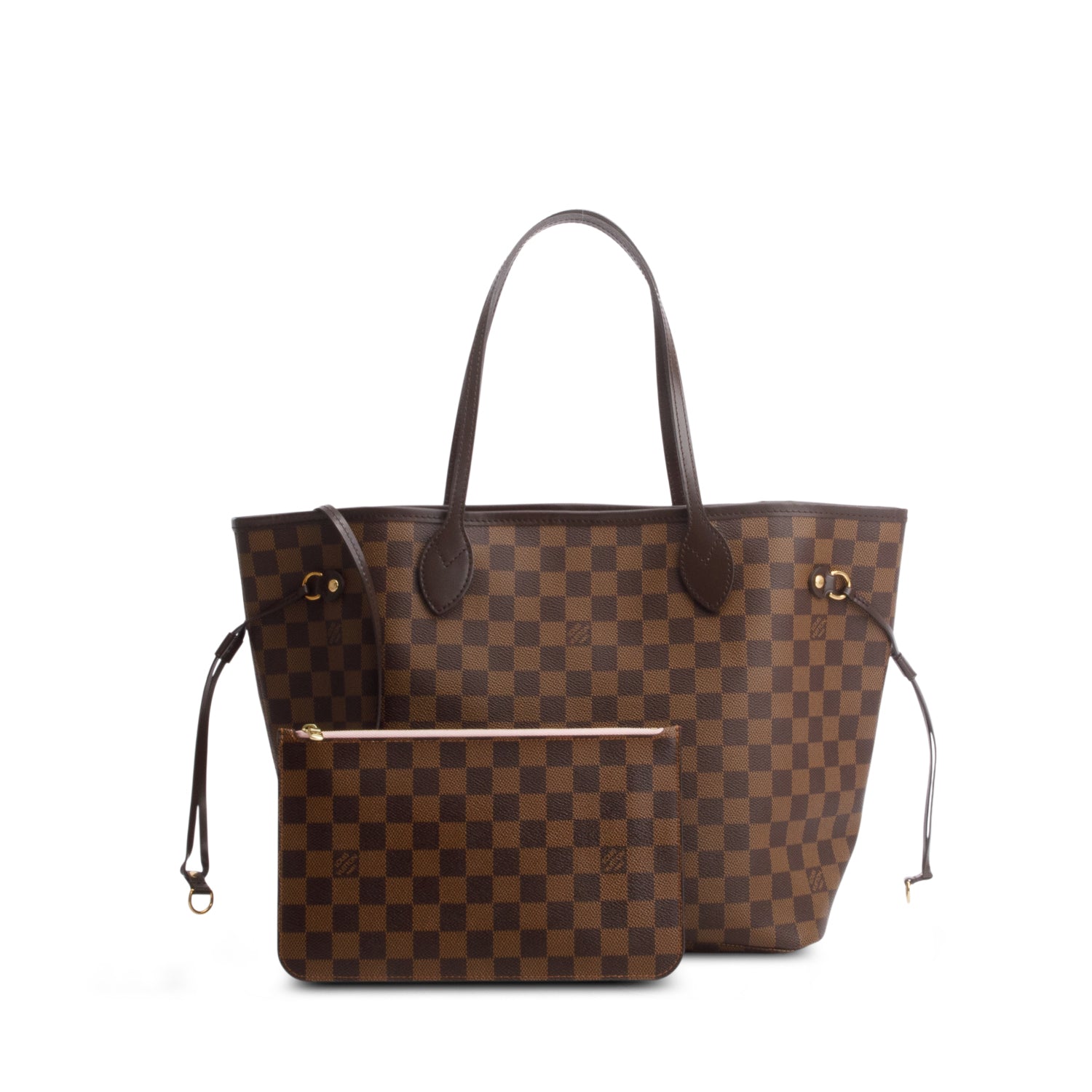 Louis Vuitton Damier Ebene Neverfull MM w/ Pouch