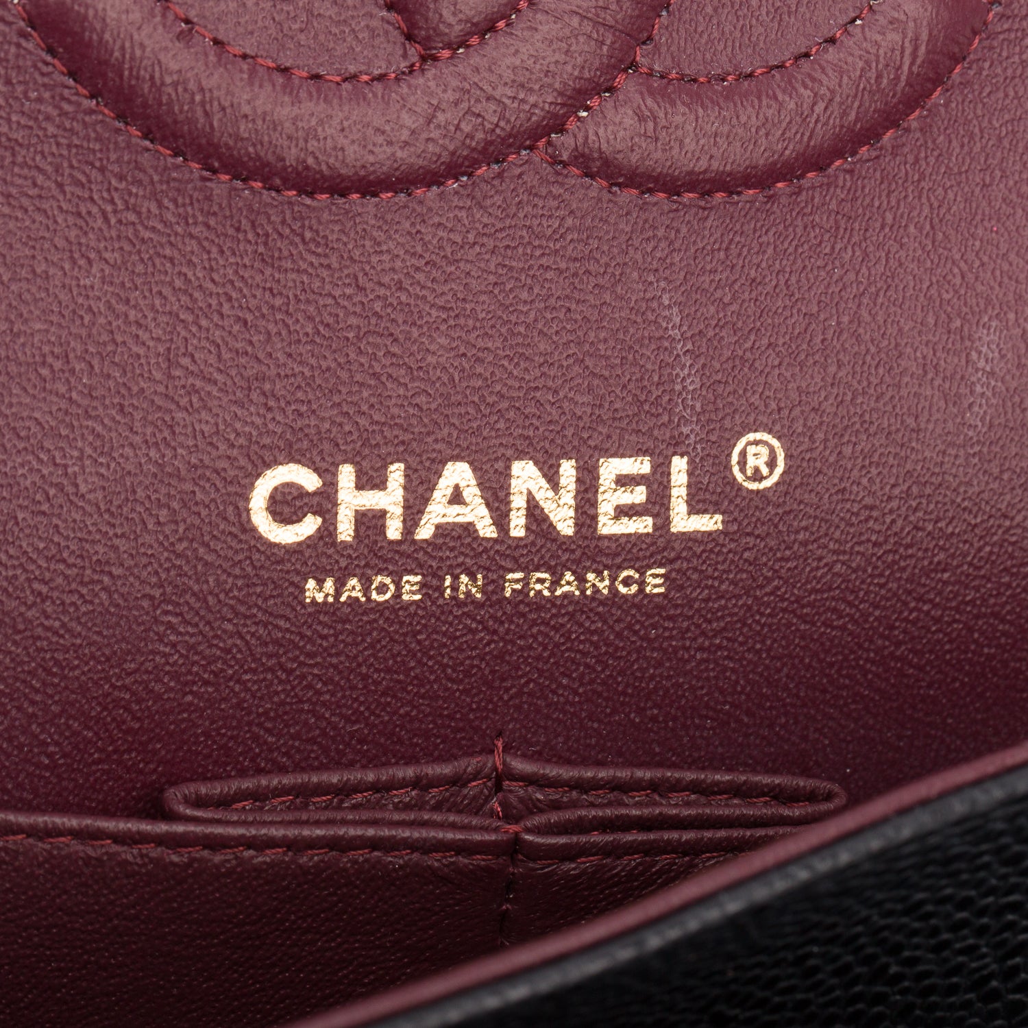 Chanel Black Caviar Leather Classic Medium Double Flap Bag w/ Box