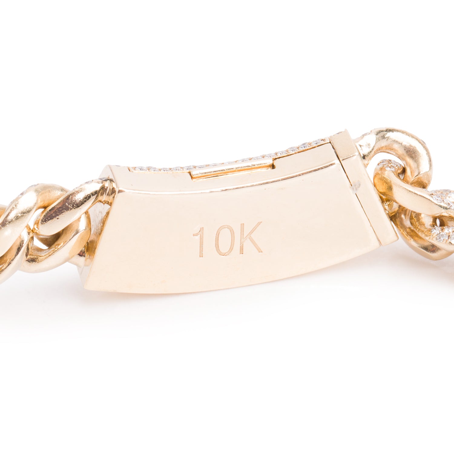 10k Yellow Gold 48.35 tcw. Pave Diamond Link Necklace