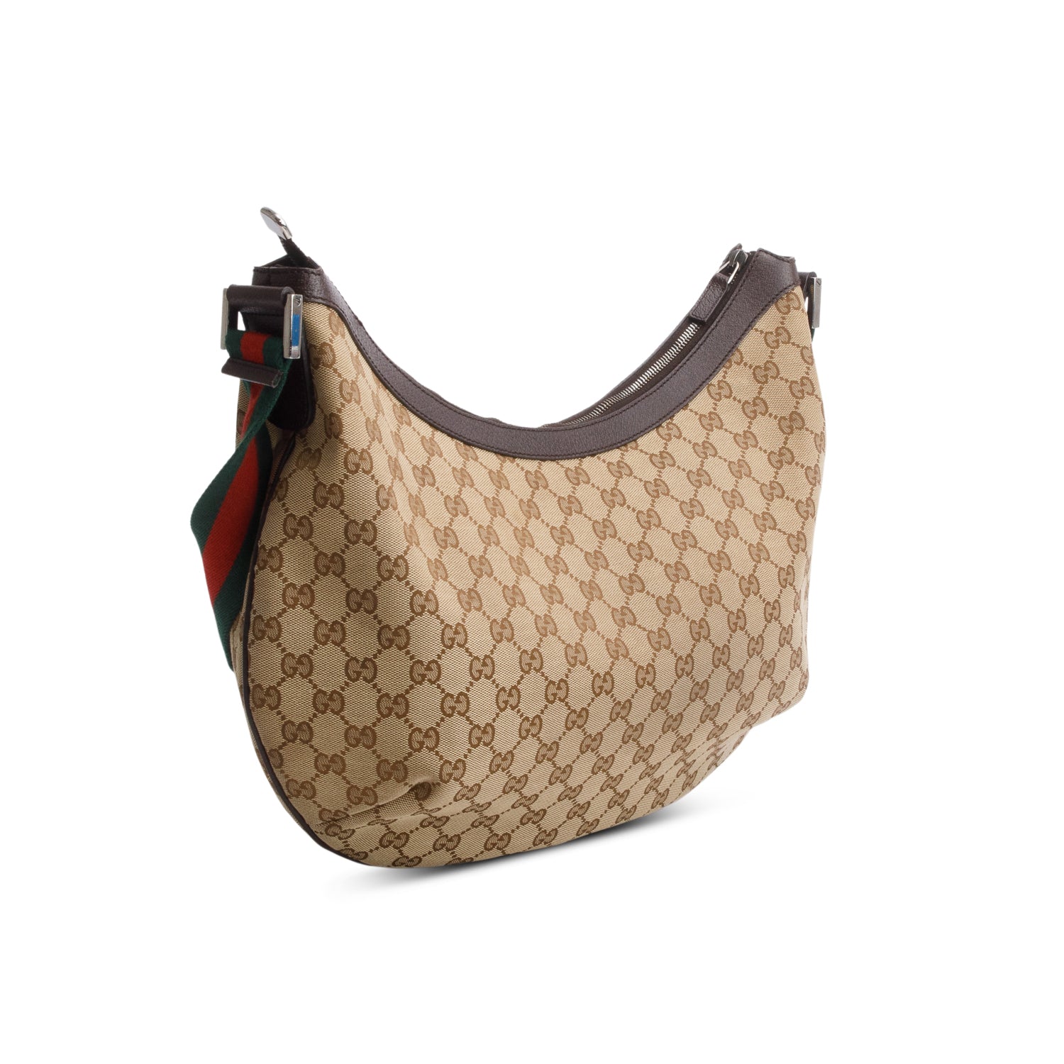 Gucci Monogram GG Sherry Line Hobo Bag
