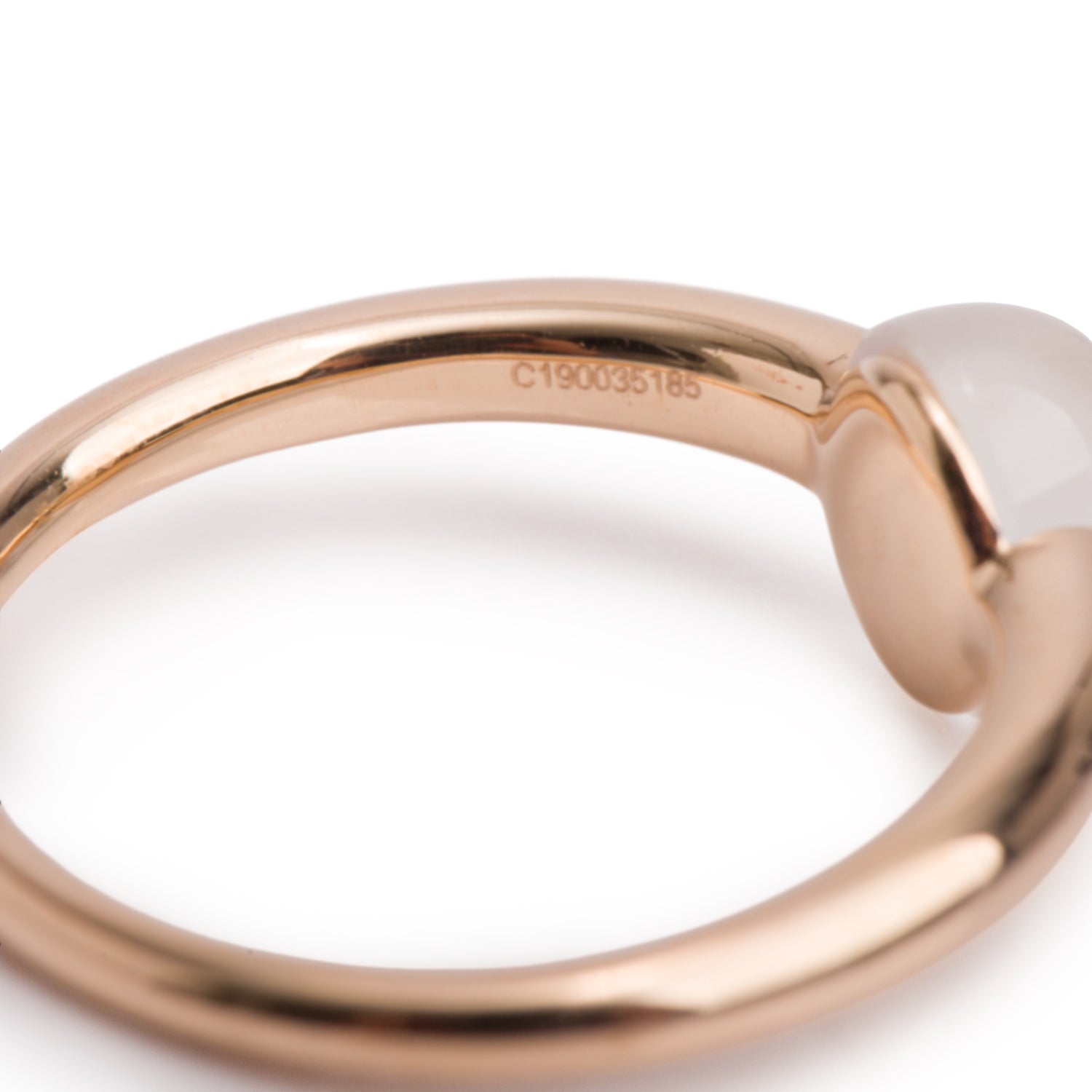 Pomellato 18k Yellow Gold Moonstone Rino Ring, Size 5.25