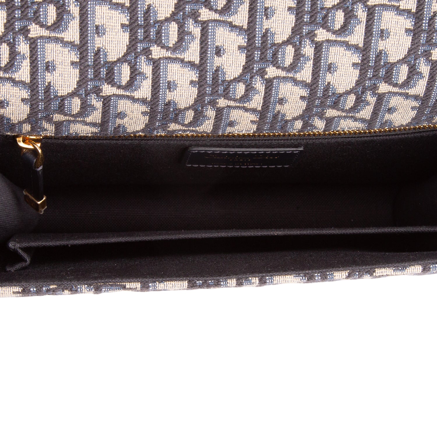 Christian Dior 2022 Navy Oblique 30 Montaigne Flap Bag w/ Box & Authenticity Card