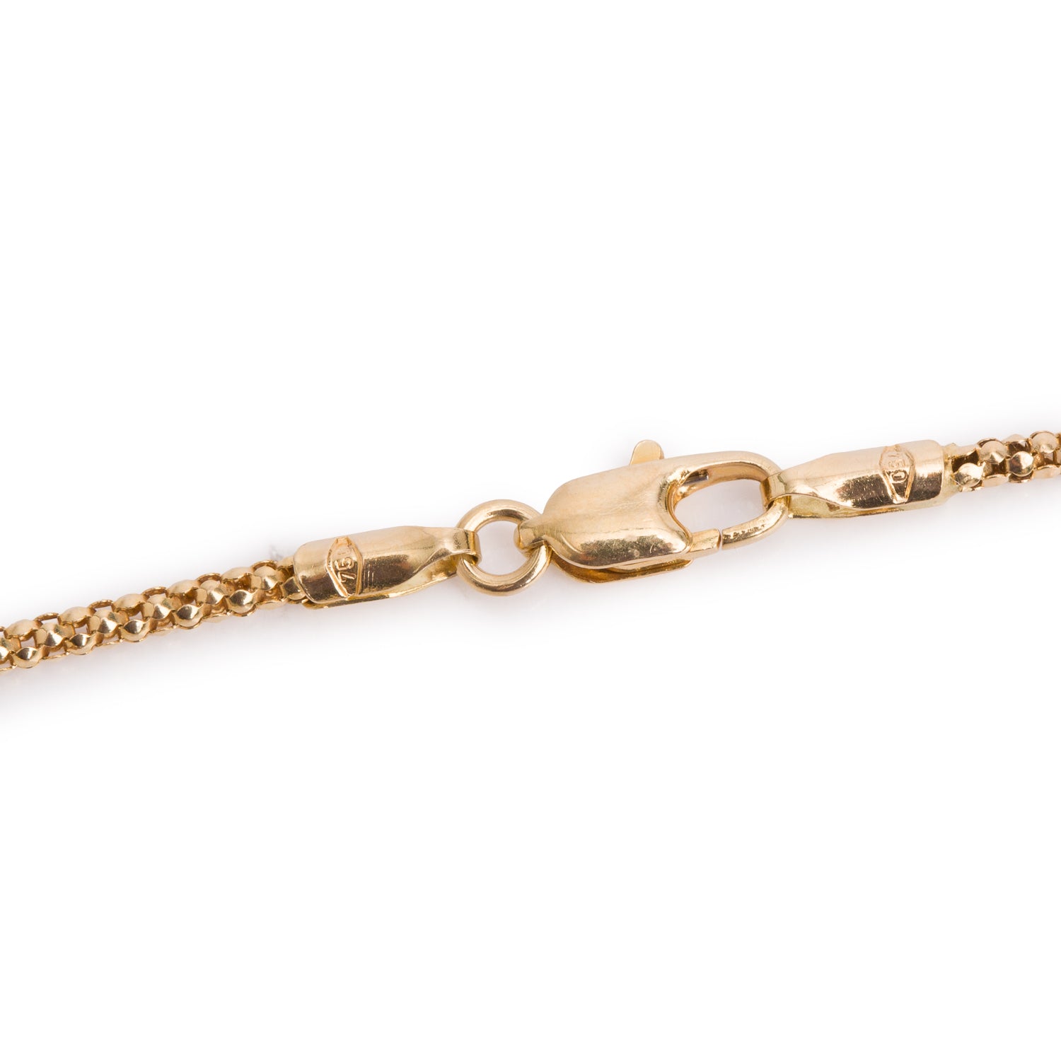 18k Yellow Gold Pave Diamond Pendant Necklace
