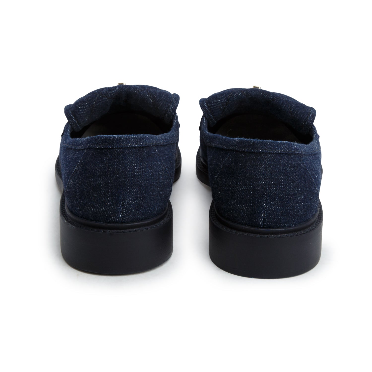 Chanel 2026 Blue Denim CC Turnlock Loafers, Women's Size 41 w/ Box & Receipt