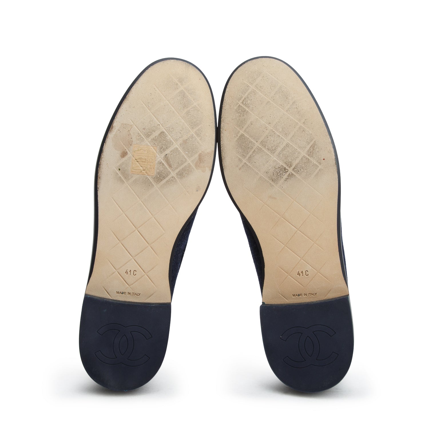 Chanel 2026 Blue Denim CC Turnlock Loafers, Women's Size 41 w/ Box & Receipt