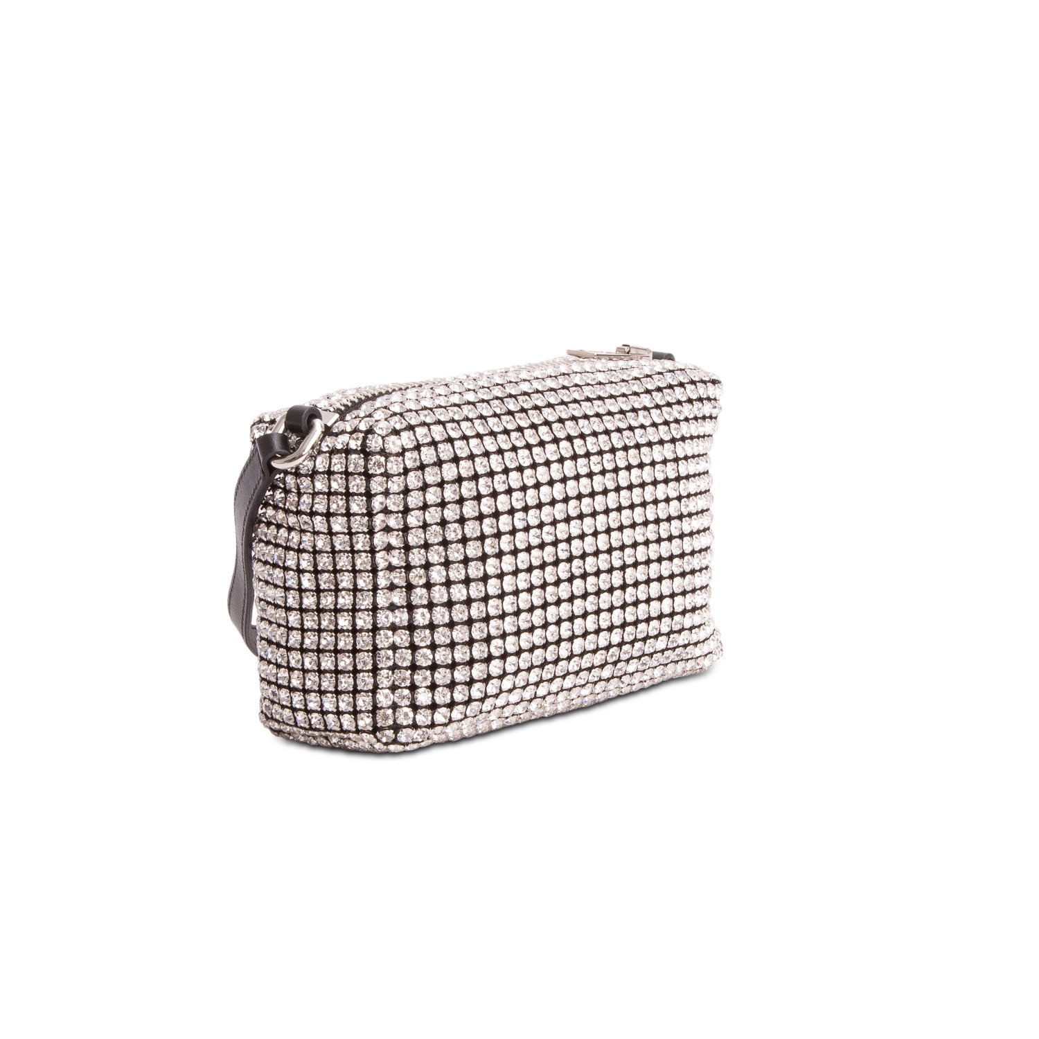 Alexander Wang Black Crystal Mesh Heiress Pouch