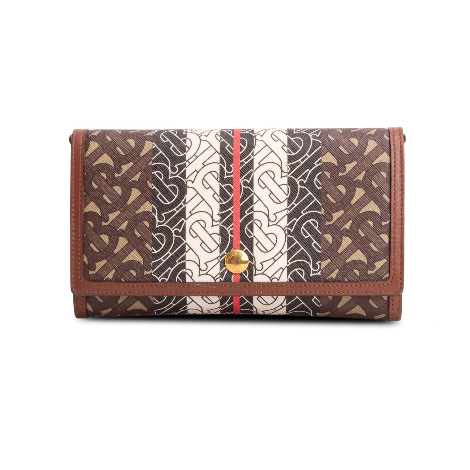 Burberry Multicolor E-Canvas Monogram Stripe Small TB Bag