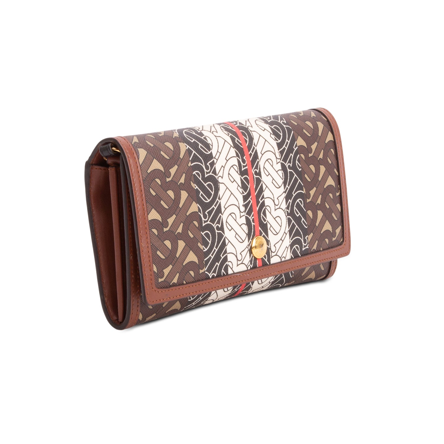 Burberry Multicolor E-Canvas Monogram Stripe Small TB Bag