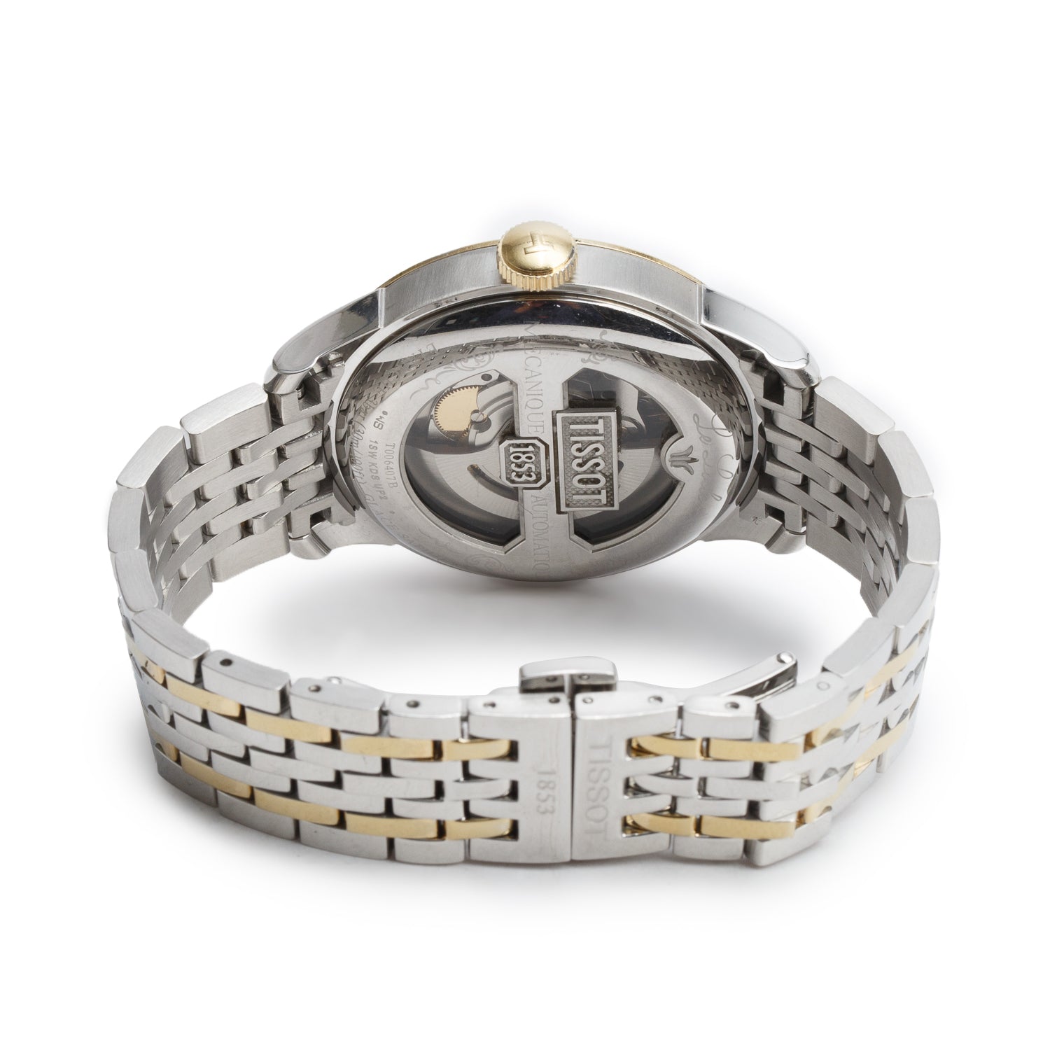 Tissot Two-Tone Stainless Steel Le Locle Powermatic 80 39.3 MM Automatic Watch Silver Dial