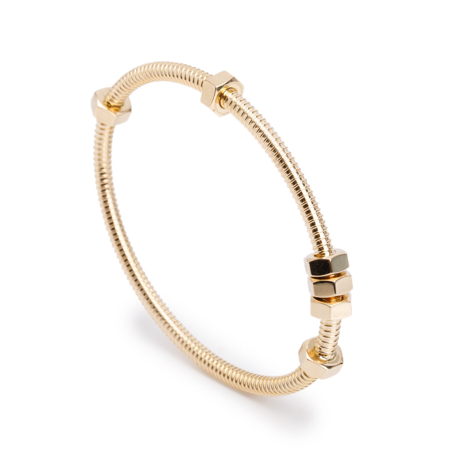 Cartier 18k Yellow Gold Ecrou de Cartier Bracelet, Size 16