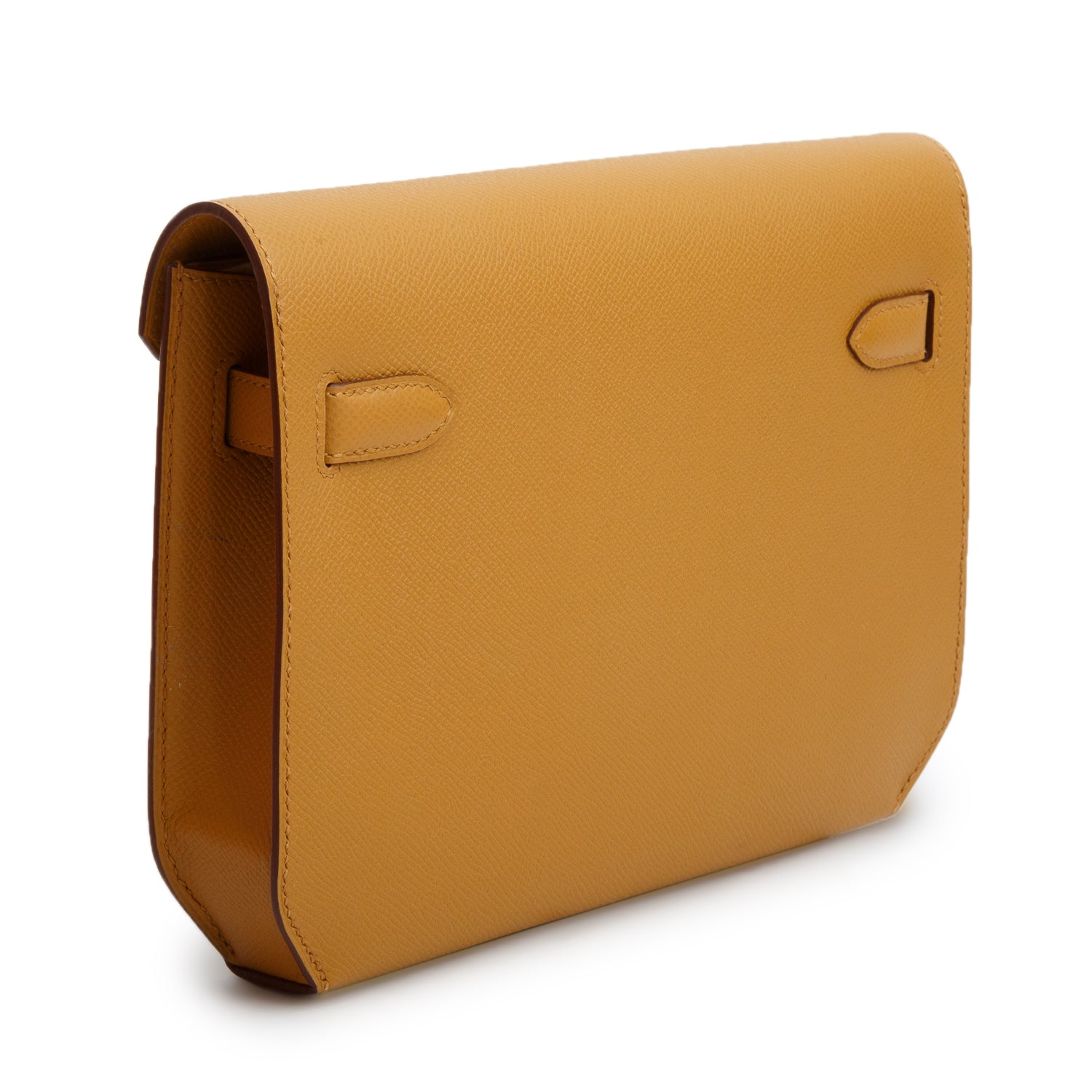 Hermes 2020 Sesame Epsom Leather Pochette Kelly Depeches 25 w/ Box
