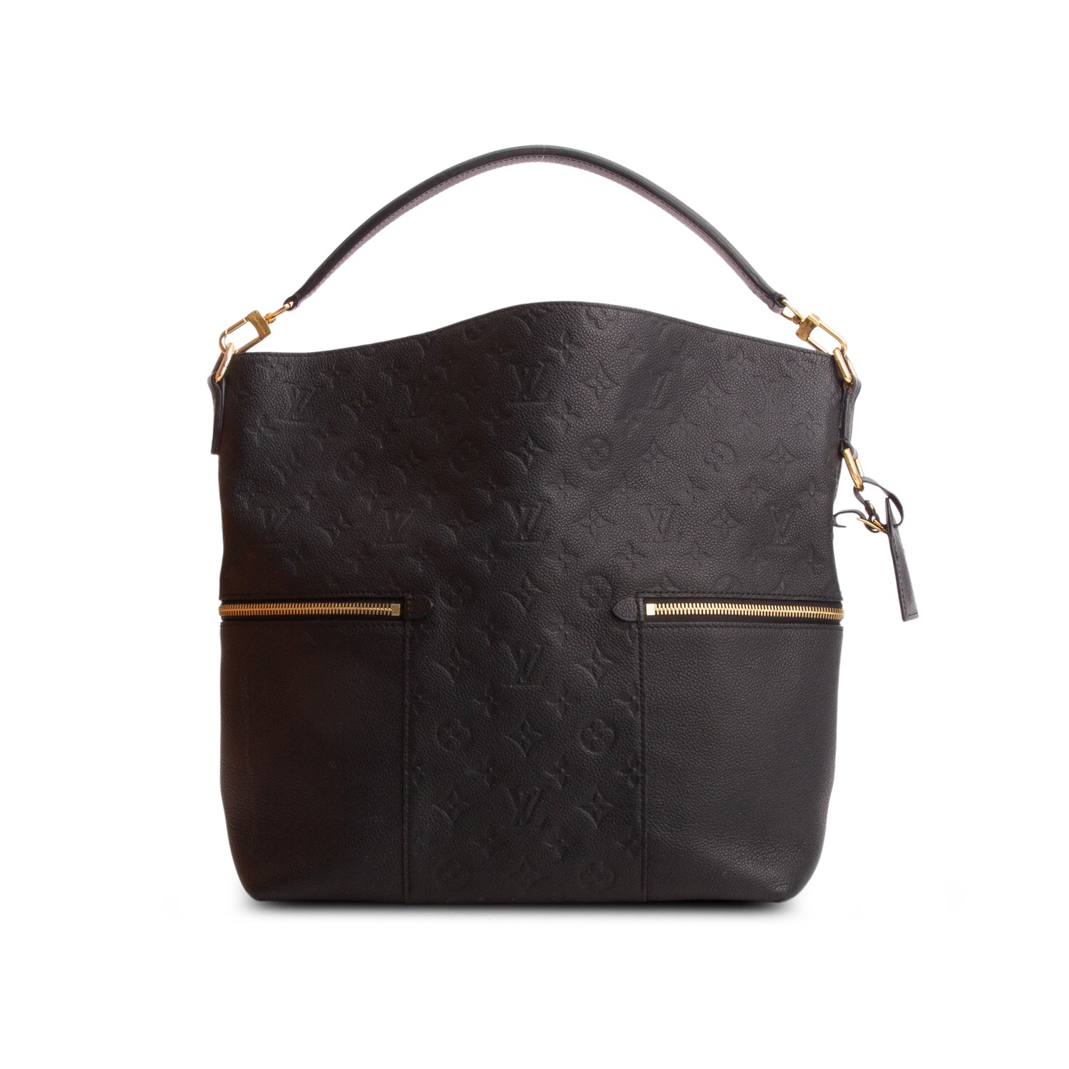 Louis Vuitton Black Monogram Empreinte Leather Melie w/ Strap, Box & Receipt