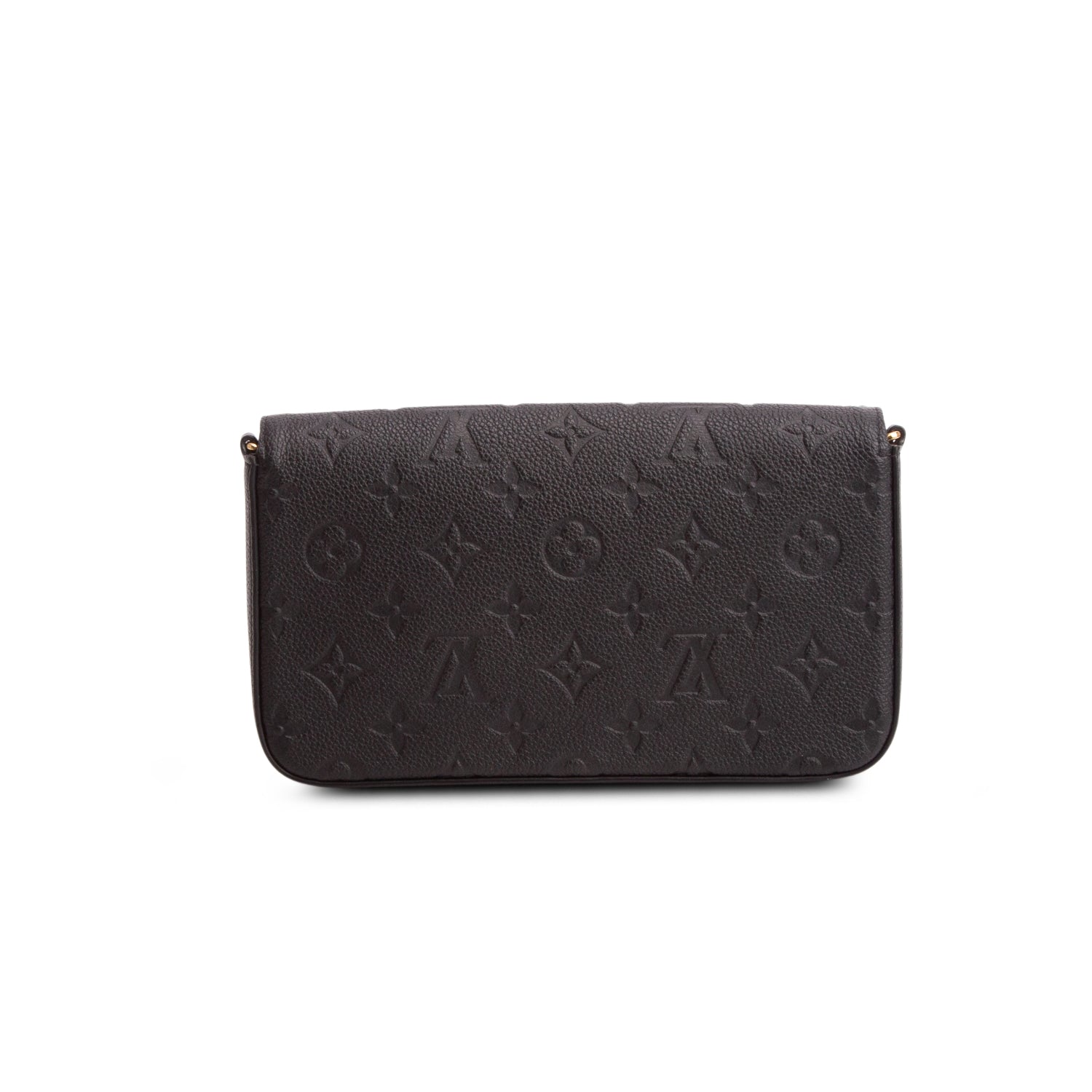 Louis Vuitton Black Monogram Empreinte Leather Felicie Pochette w/ Box