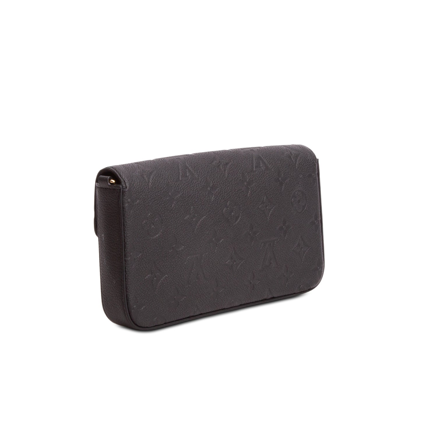 Louis Vuitton Black Monogram Empreinte Leather Felicie Pochette w/ Box