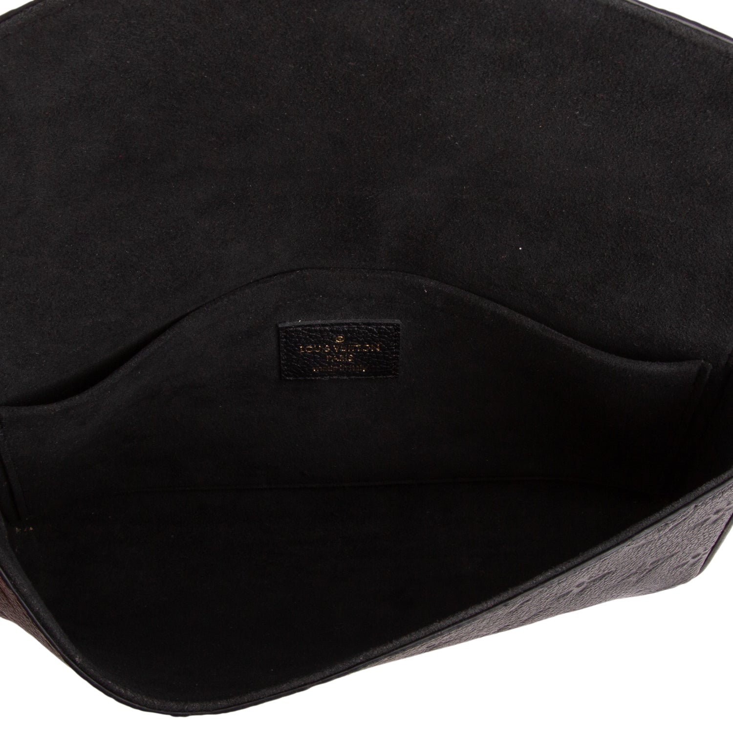 Louis Vuitton Black Monogram Empreinte Leather Felicie Pochette w/ Box