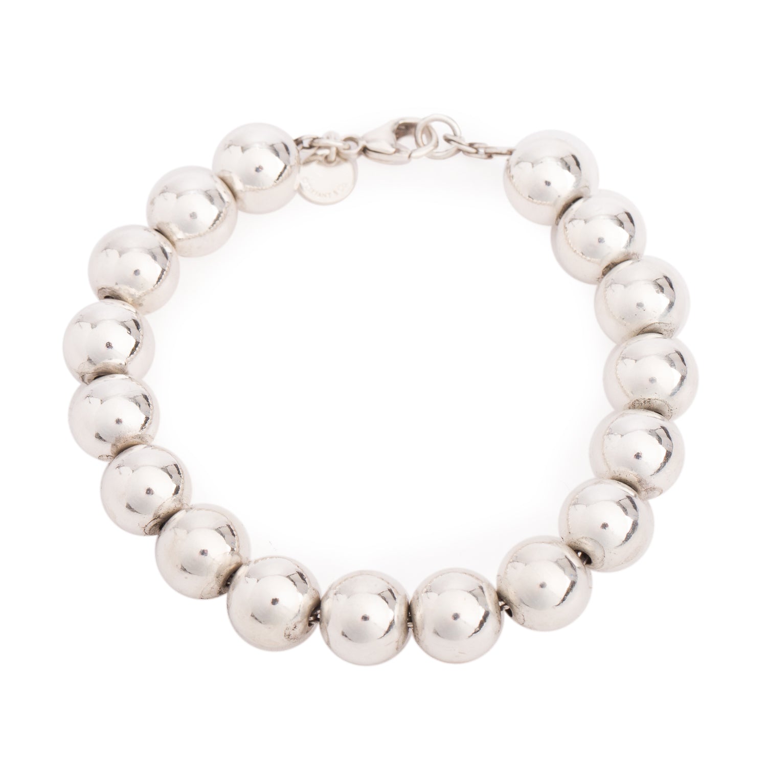 Tiffany & Co. Sterling Silver 10 MM HardWear Ball Bracelet