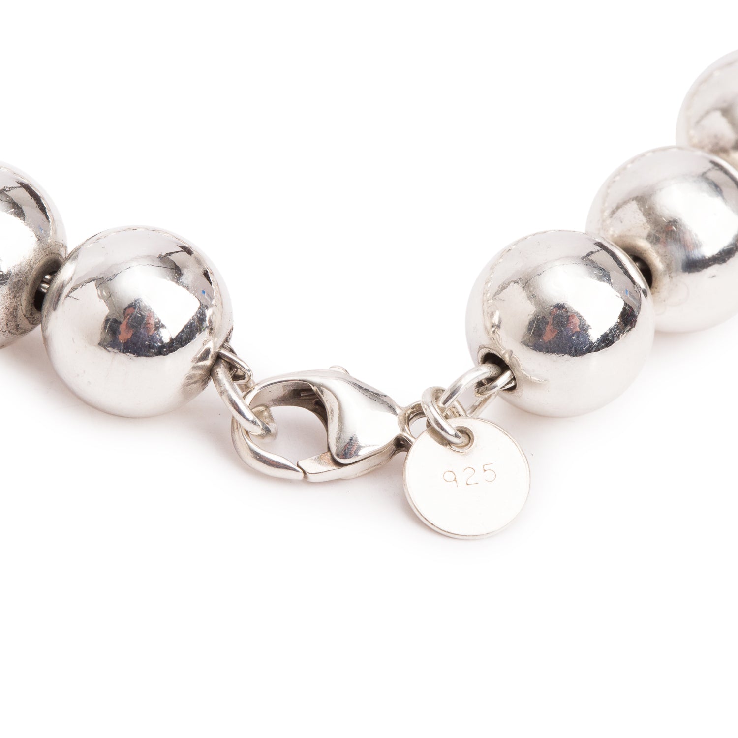 Tiffany & Co. Sterling Silver 10 MM HardWear Ball Bracelet