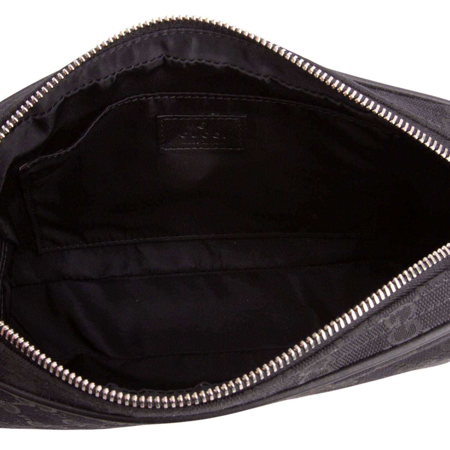 Gucci Black GG Canvas Small Crossbody Bag w/ Straps & Box