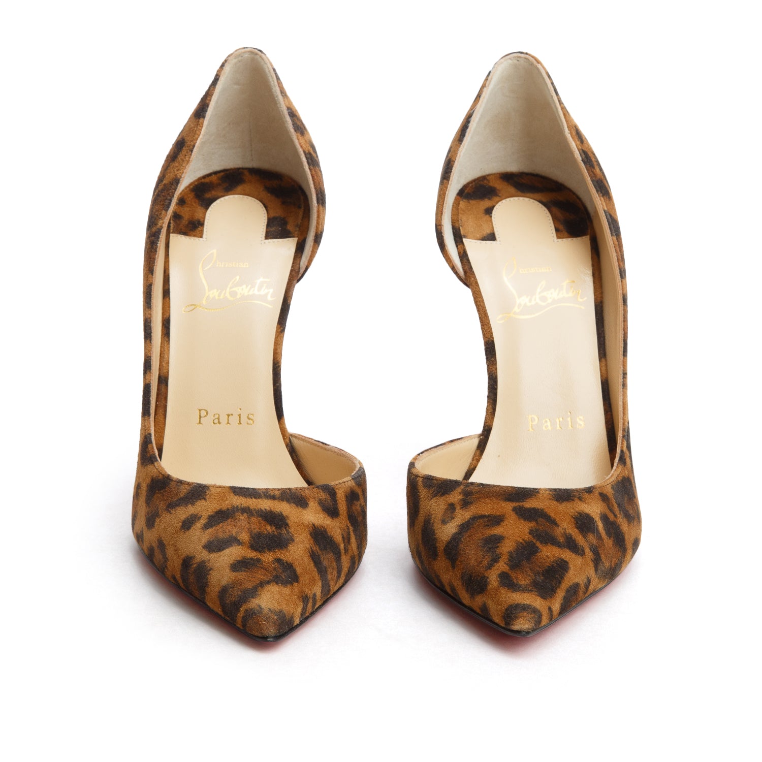Christian Louboutin Leopard Print Iriza 100 Pumps, Women's Size 36 w/ Box