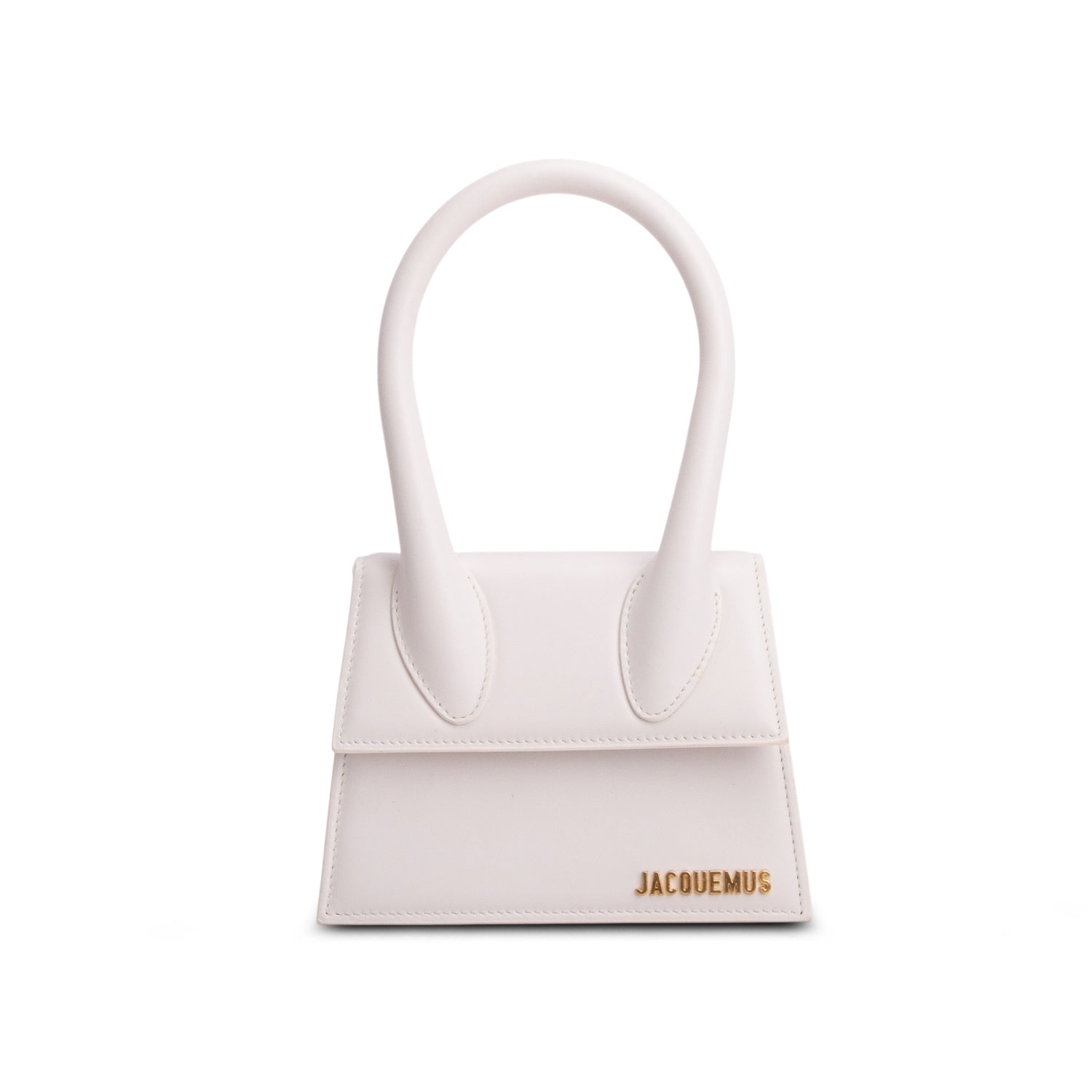 Jacquemus White Smooth Calfskin Le Chiquito Moyen w/ Strap