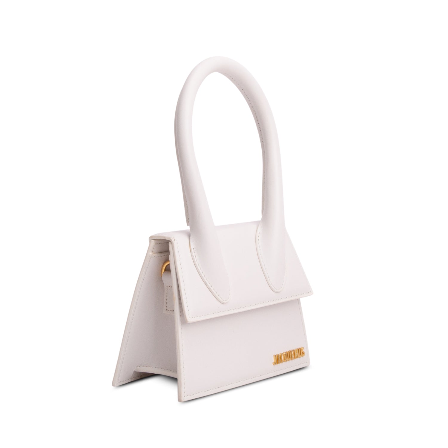 Jacquemus White Smooth Calfskin Le Chiquito Moyen w/ Strap
