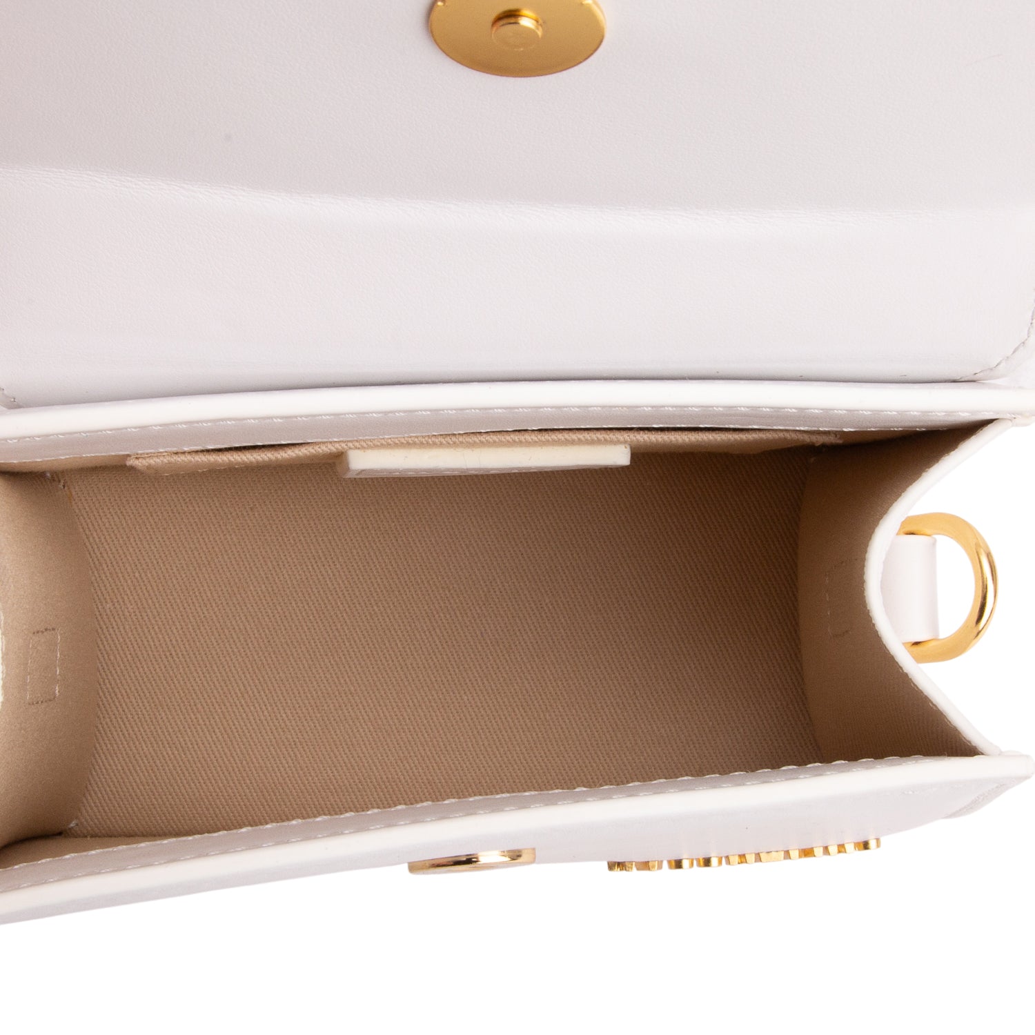 Jacquemus White Smooth Calfskin Le Chiquito Moyen w/ Strap