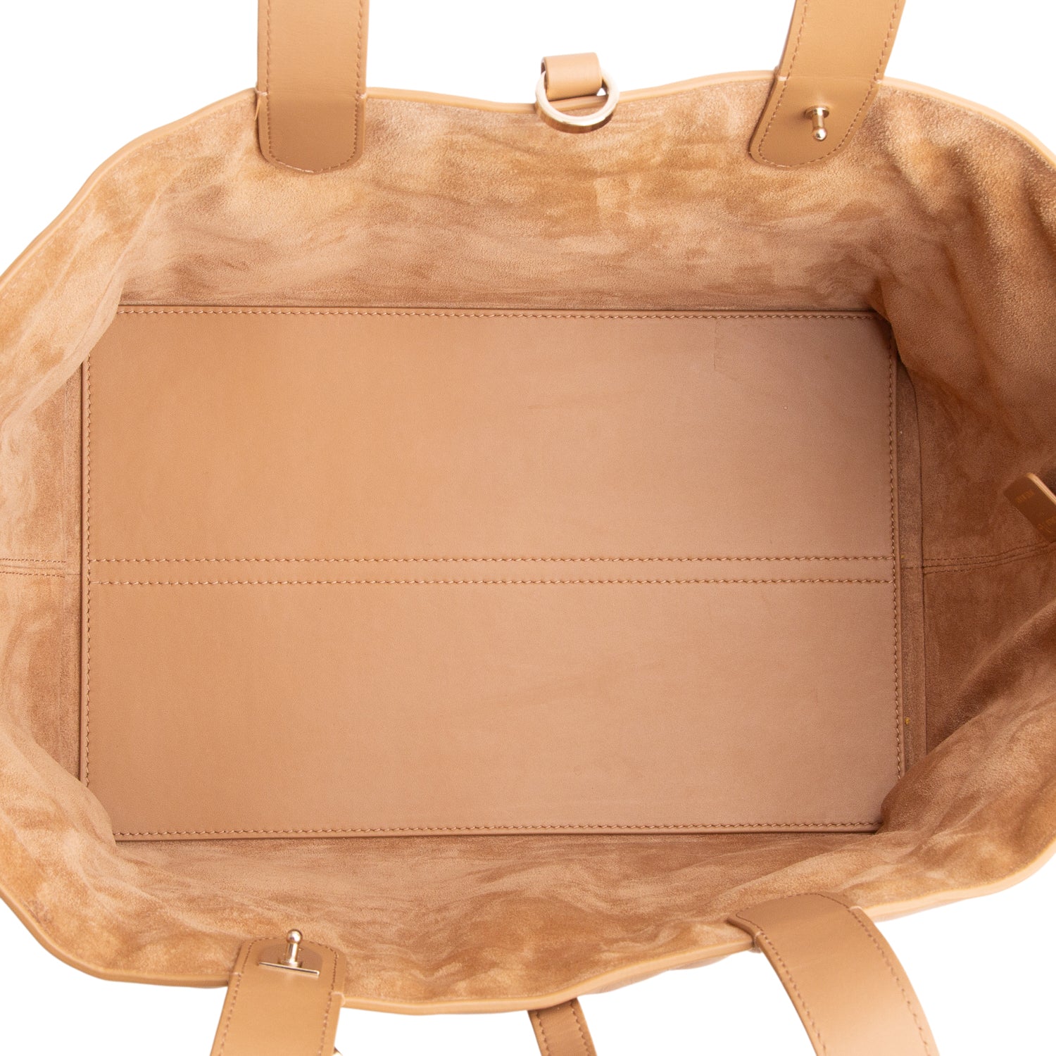 Christian Dior 2023 Beige Macrocannage Calfskin Leather Medium Toujours Bag w/ Pouch & Authenticity Card