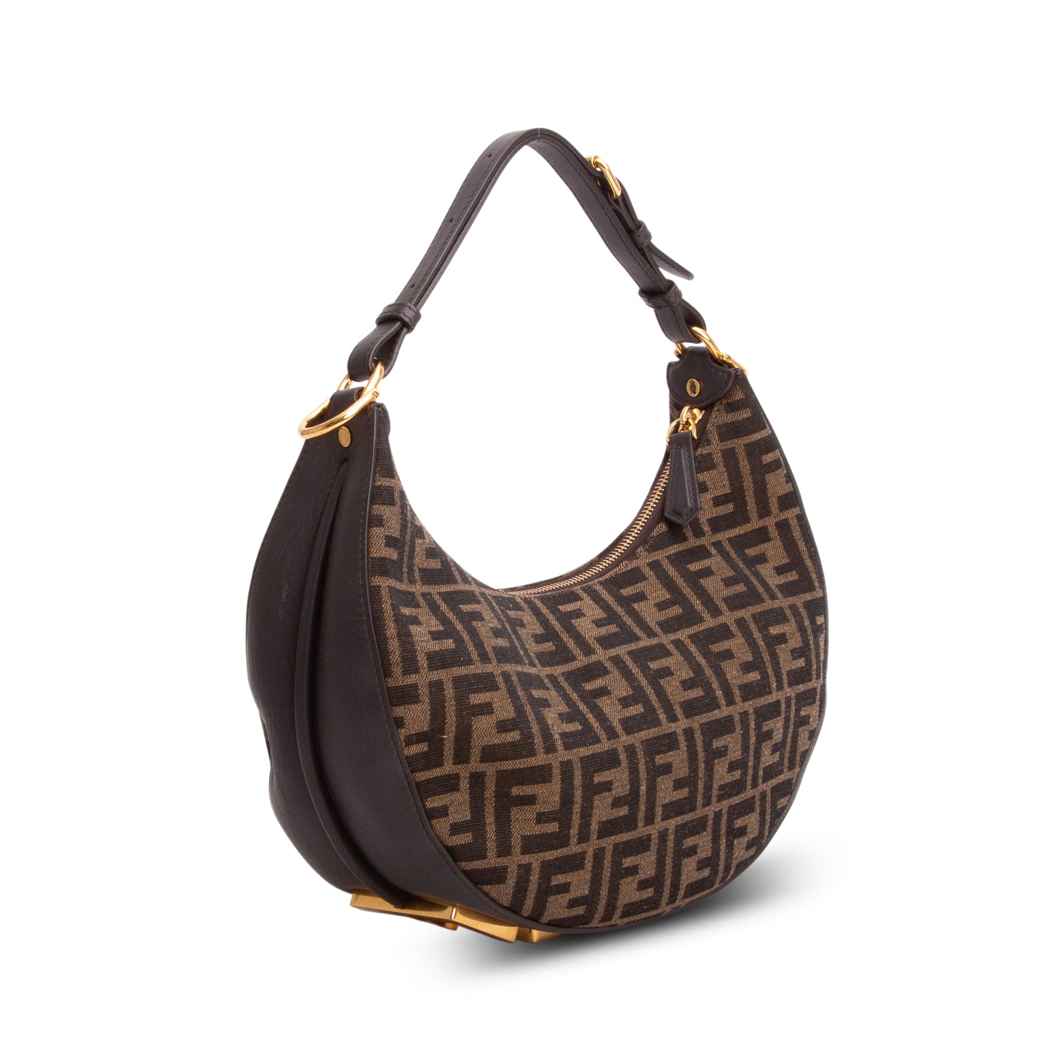 Fendi Brown FF Zucca Canvas Small Fendigraphy Bag