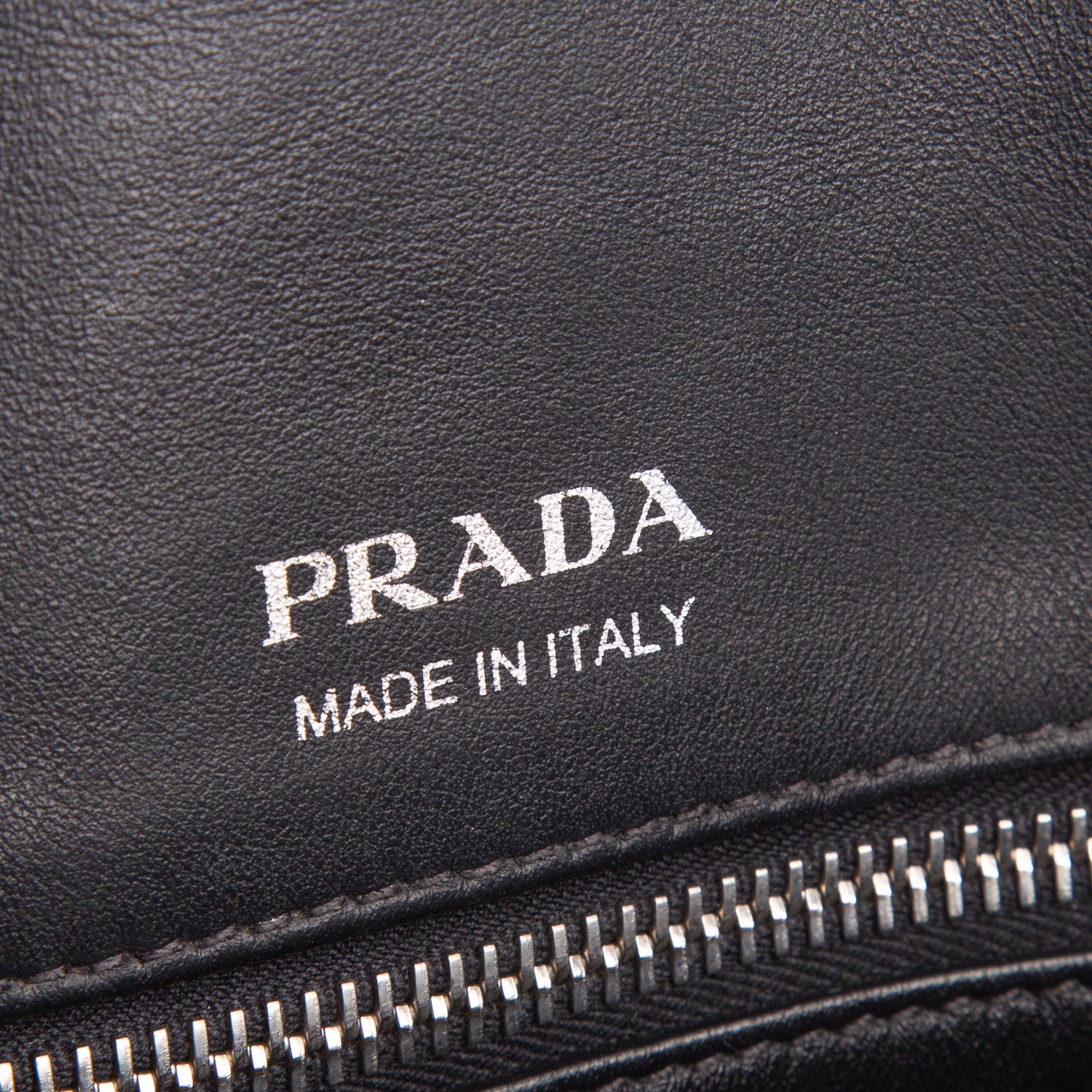Prada Black Soft Calf Leather Medium City Tote w/ Strap
