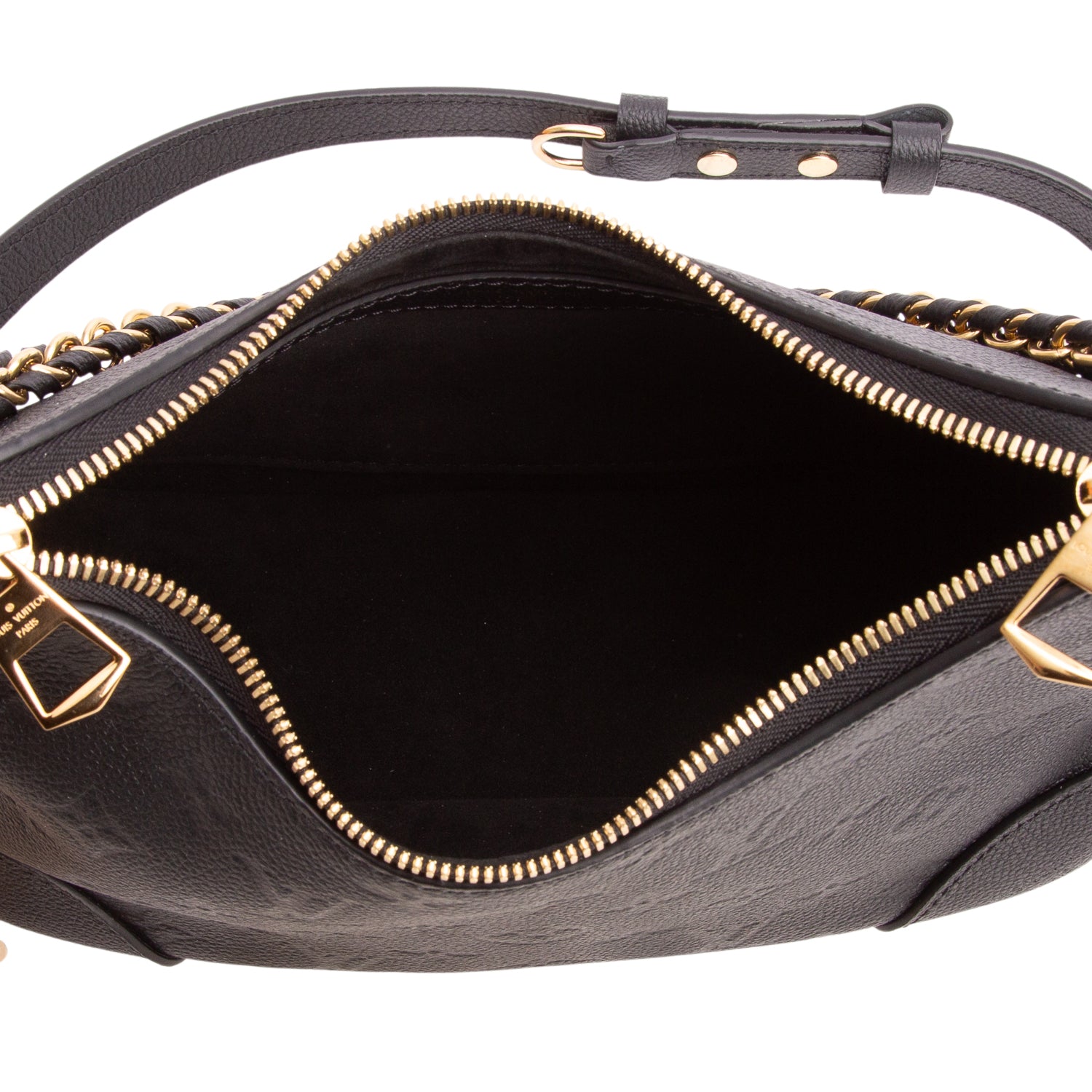 Louis Vuitton 2026 Black Monogram Empreinte Boulogne PM w/ Box, Straps & Receipt