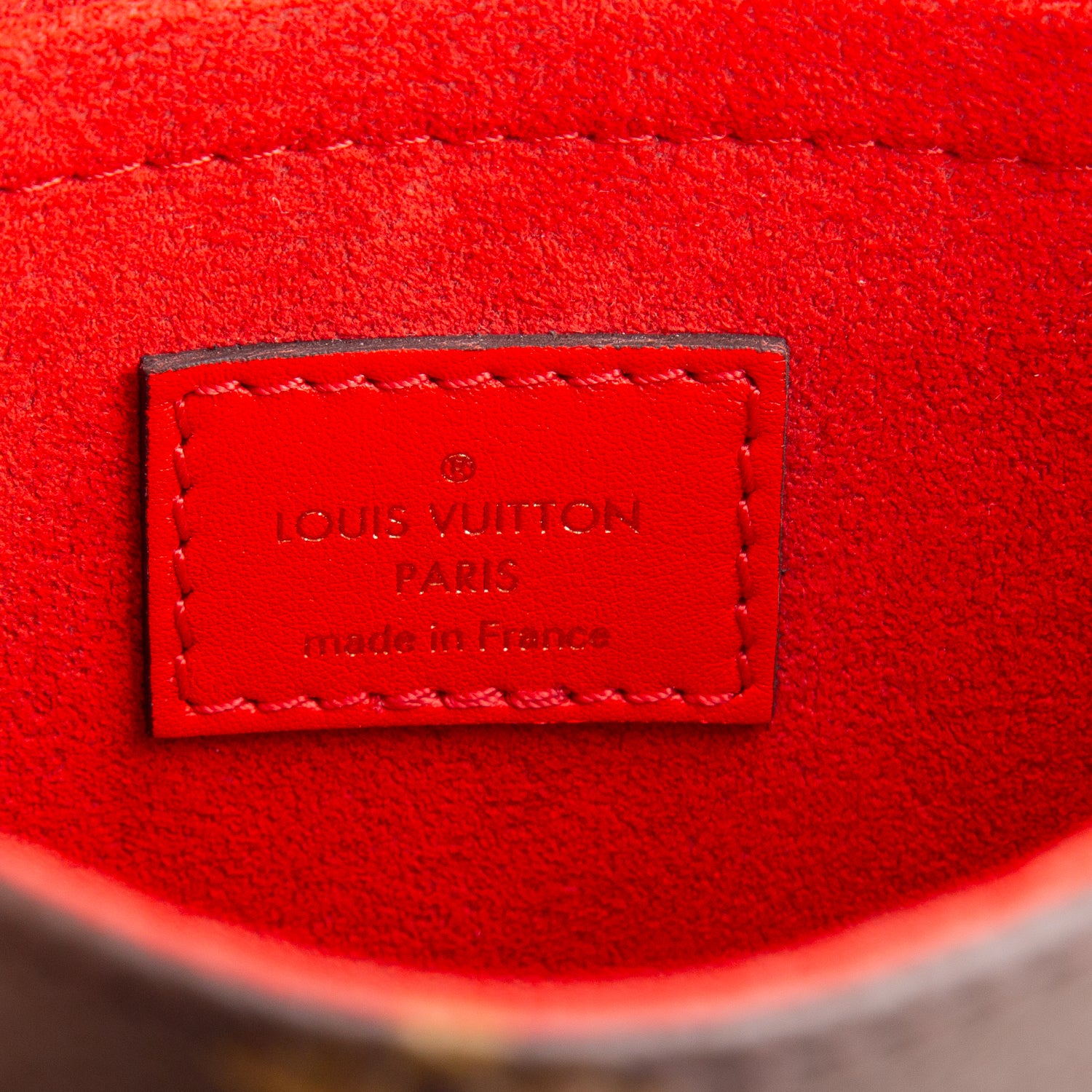 Louis Vuitton Monogram Red Leather Locky BB w/ Strap