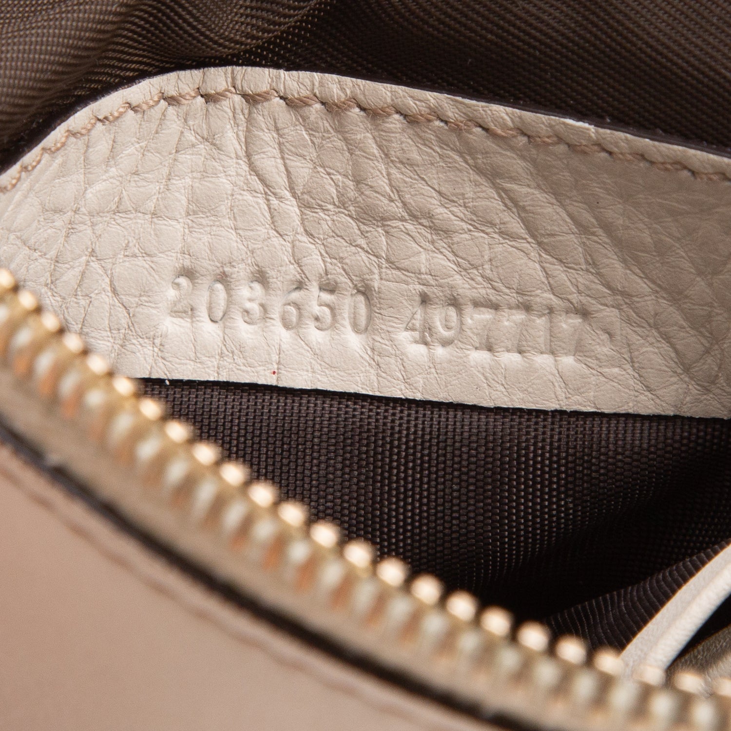 Gucci GG Canvas White Leather Trim D-Ring Abbey Pochette Wrislet