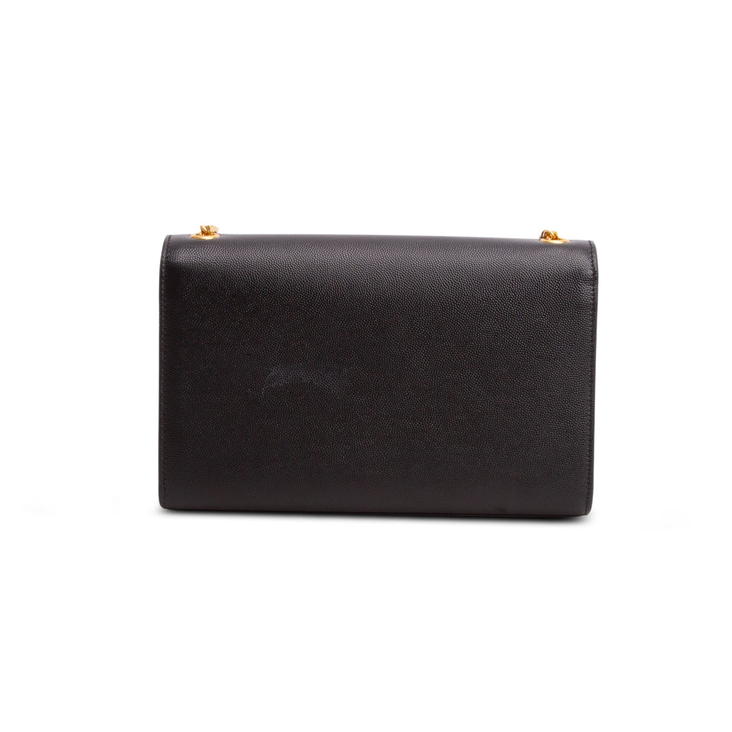 Saint Laurent 2023 Black Grain De Poudre Medium Kate Bag