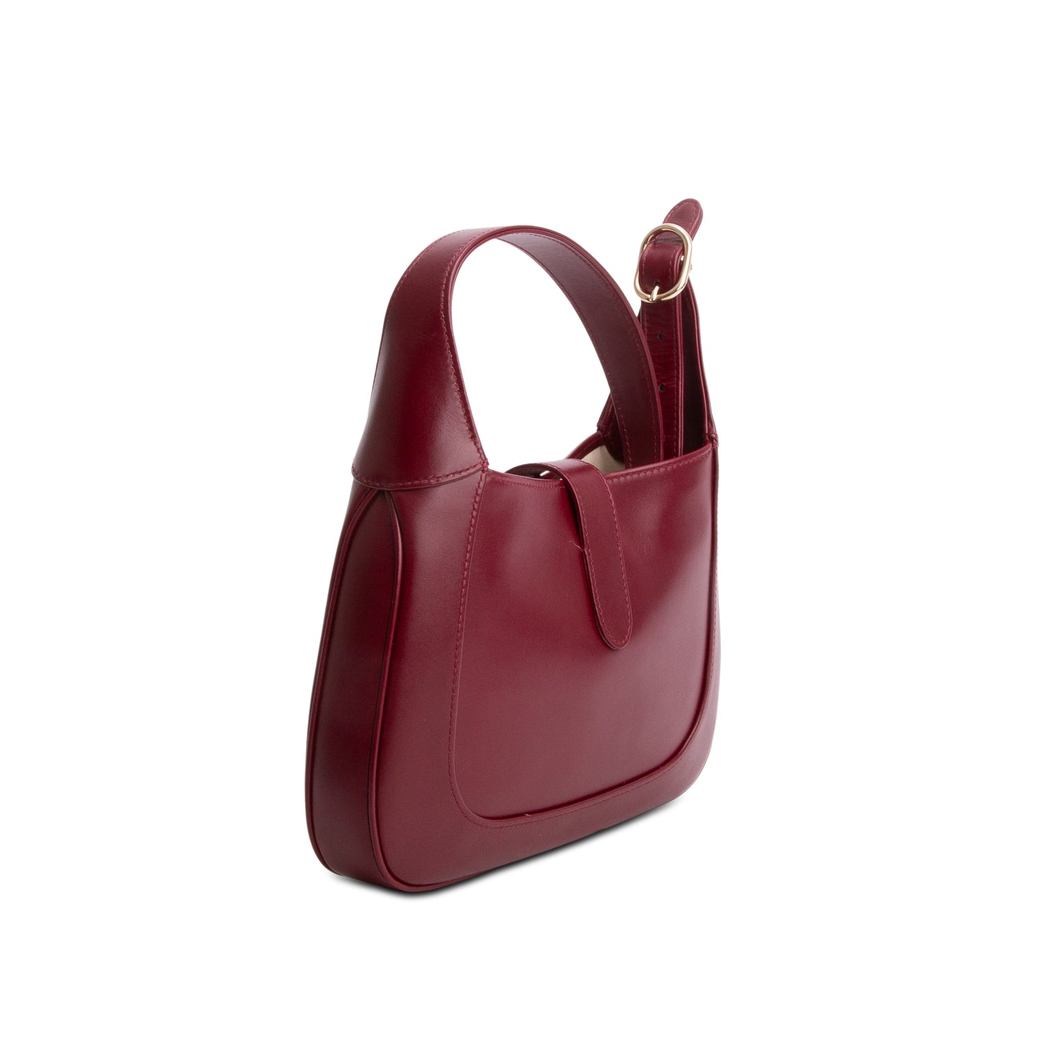 Gucci 2025 Bordeaux Leather Medium Jackie 1961 Hobo Bag w/ Box, Receipt & Strap