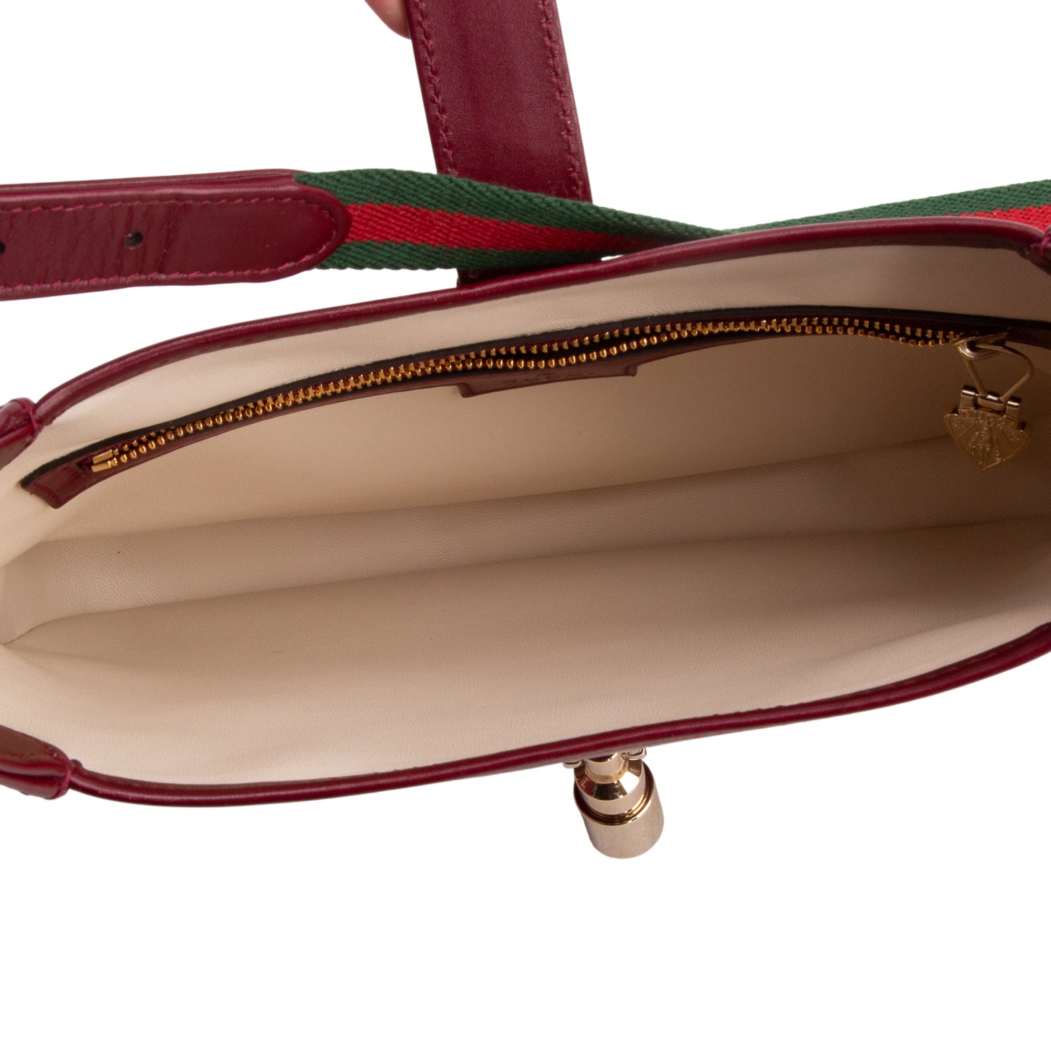 Gucci 2025 Bordeaux Leather Medium Jackie 1961 Hobo Bag w/ Box, Receipt & Strap