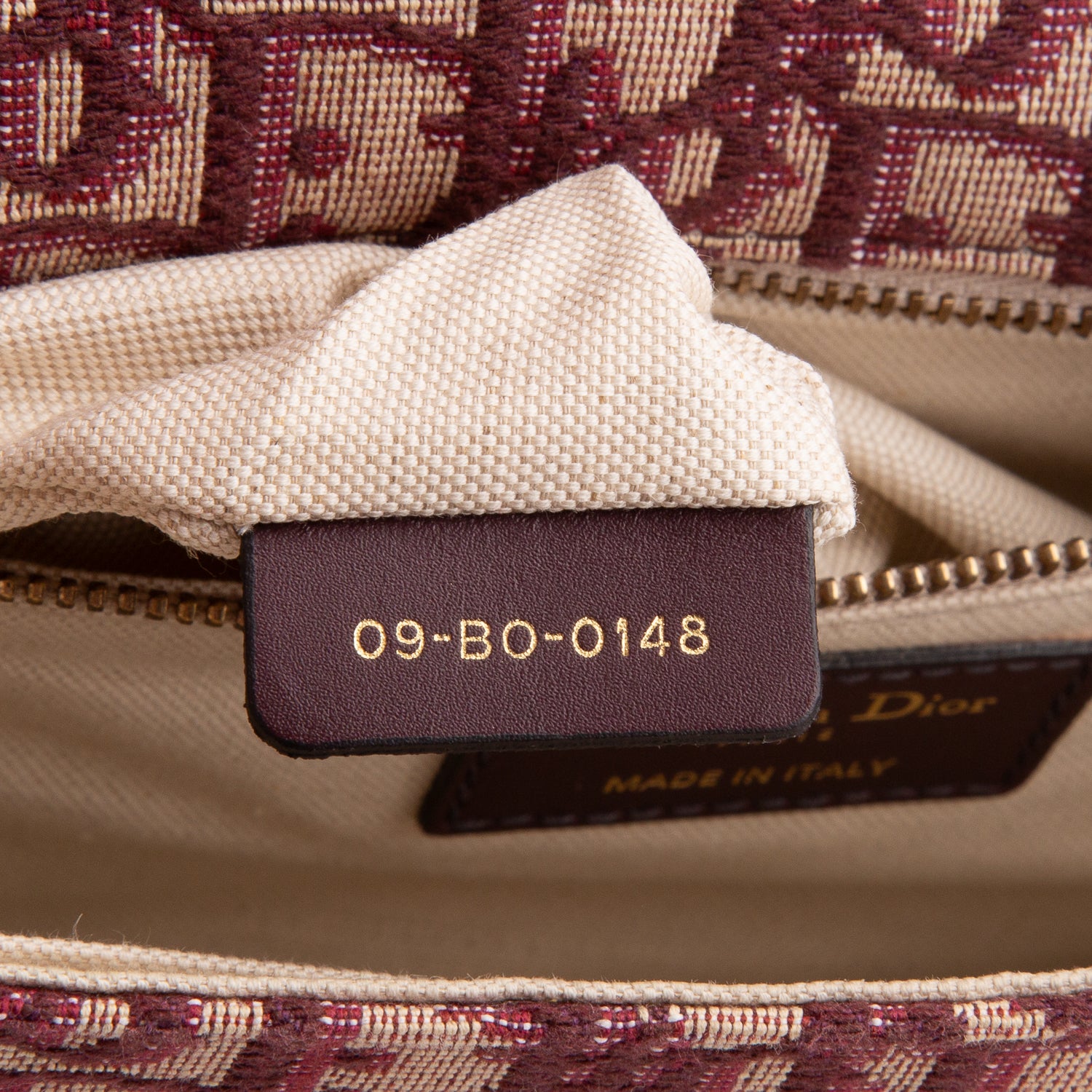 Christian Dior Burgundy Oblique Dioraddict Flap Bag w/ Strap