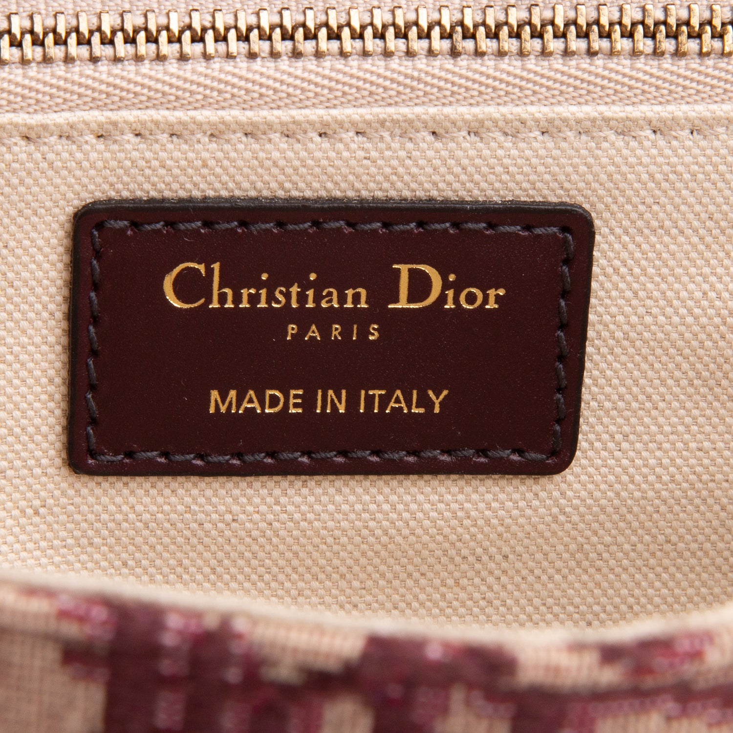 Christian Dior Burgundy Oblique Dioraddict Flap Bag w/ Strap