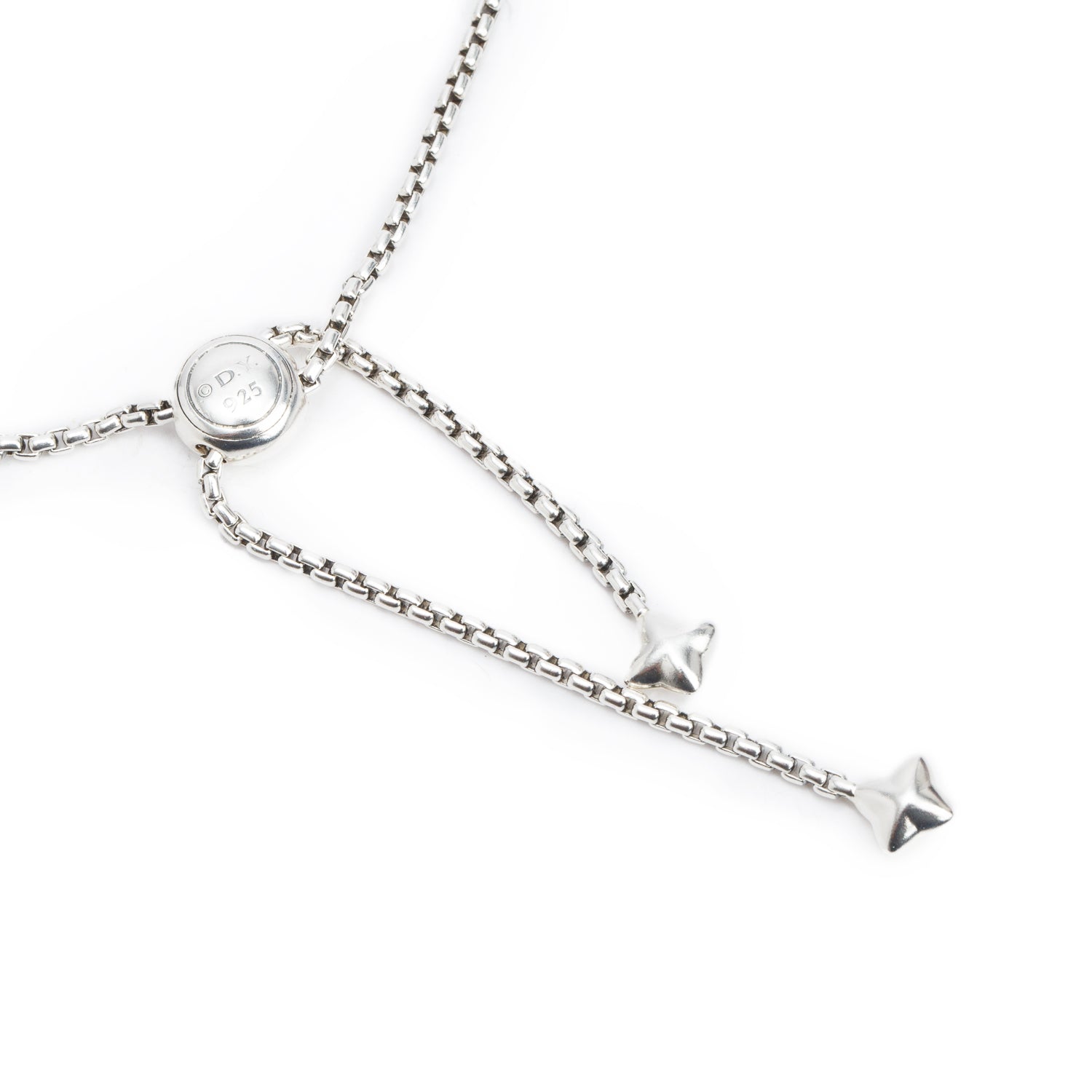 David Yurman Sterling Silver 1.95 MM Box Chain Slider Necklace, 36"