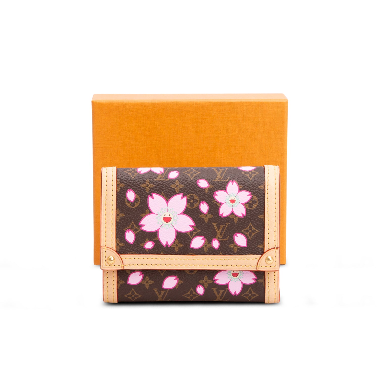 Louis Vuitton x TM Monogram Cherry Blossom Victorine NV Wallet w/ Box