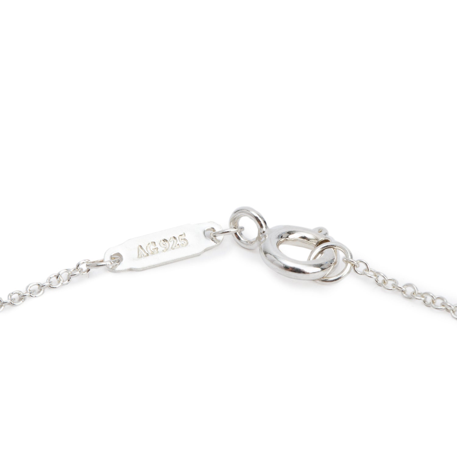 Tiffany & Co. Sterling Silver Return to Tiffany Small Double Heart Tag Pendant Necklace with Red Enamel