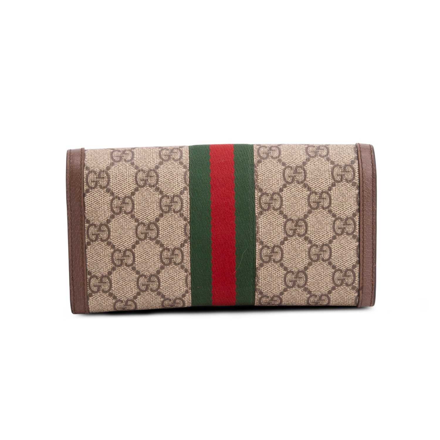 Gucci GG Supreme Web Ophidia Continental Flap Wallet w/ Box