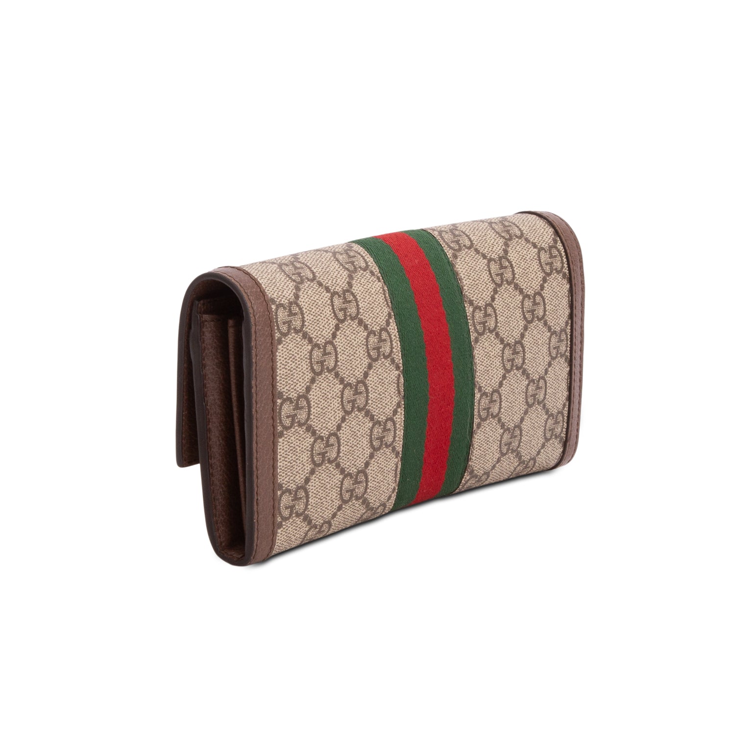 Gucci GG Supreme Web Ophidia Continental Flap Wallet w/ Box