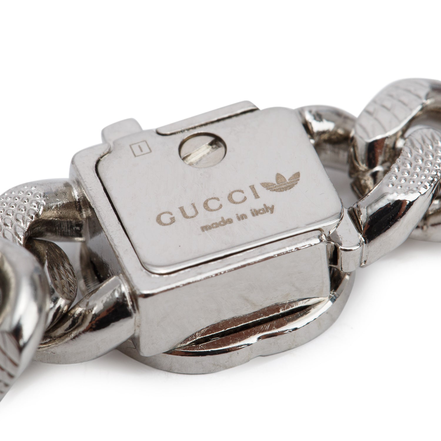 Gucci Palladium Plated Metal Interlocking G Necklace
