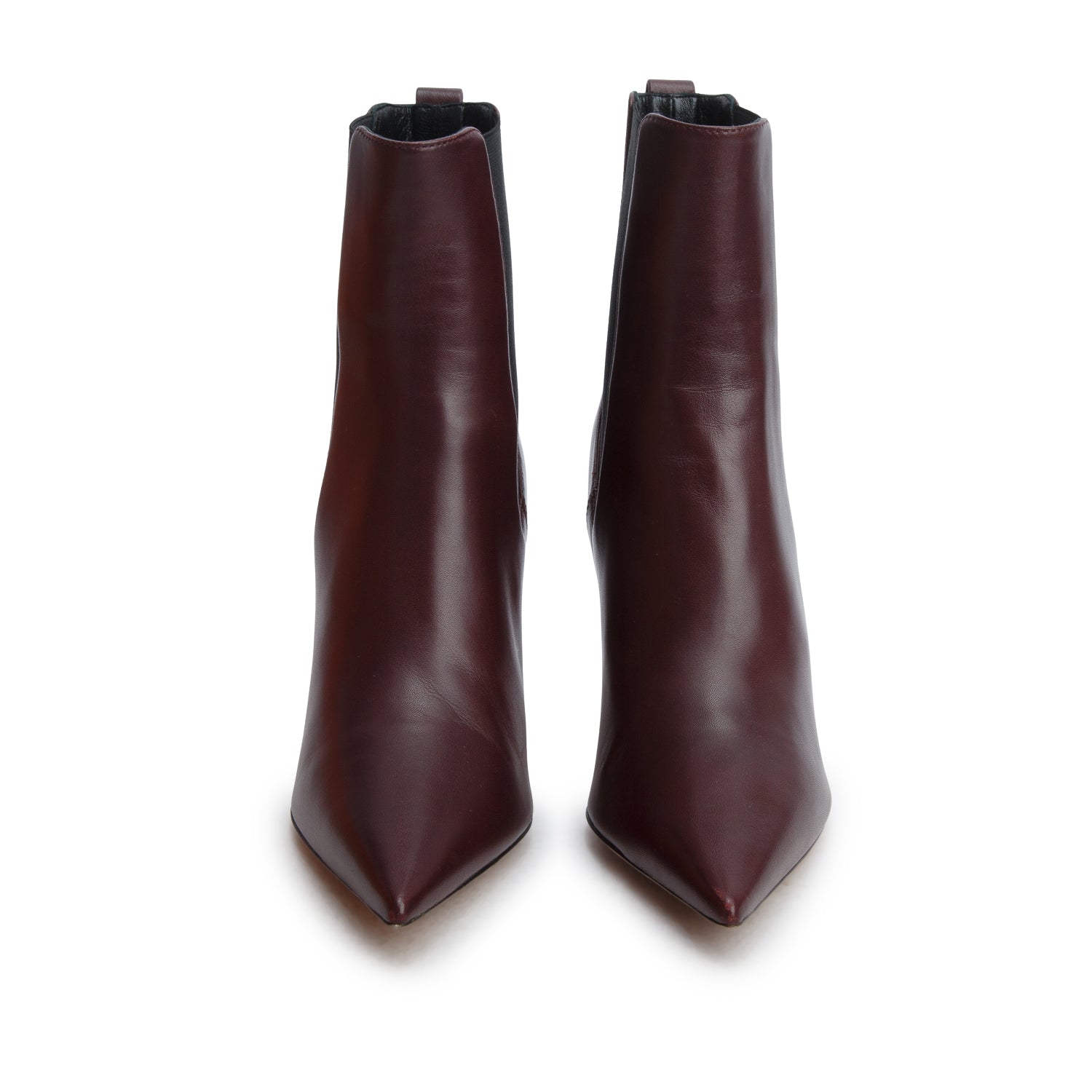 Christian Dior Brown Leather District Ankle Bootie Pumps, Size 38.5 w/ Box